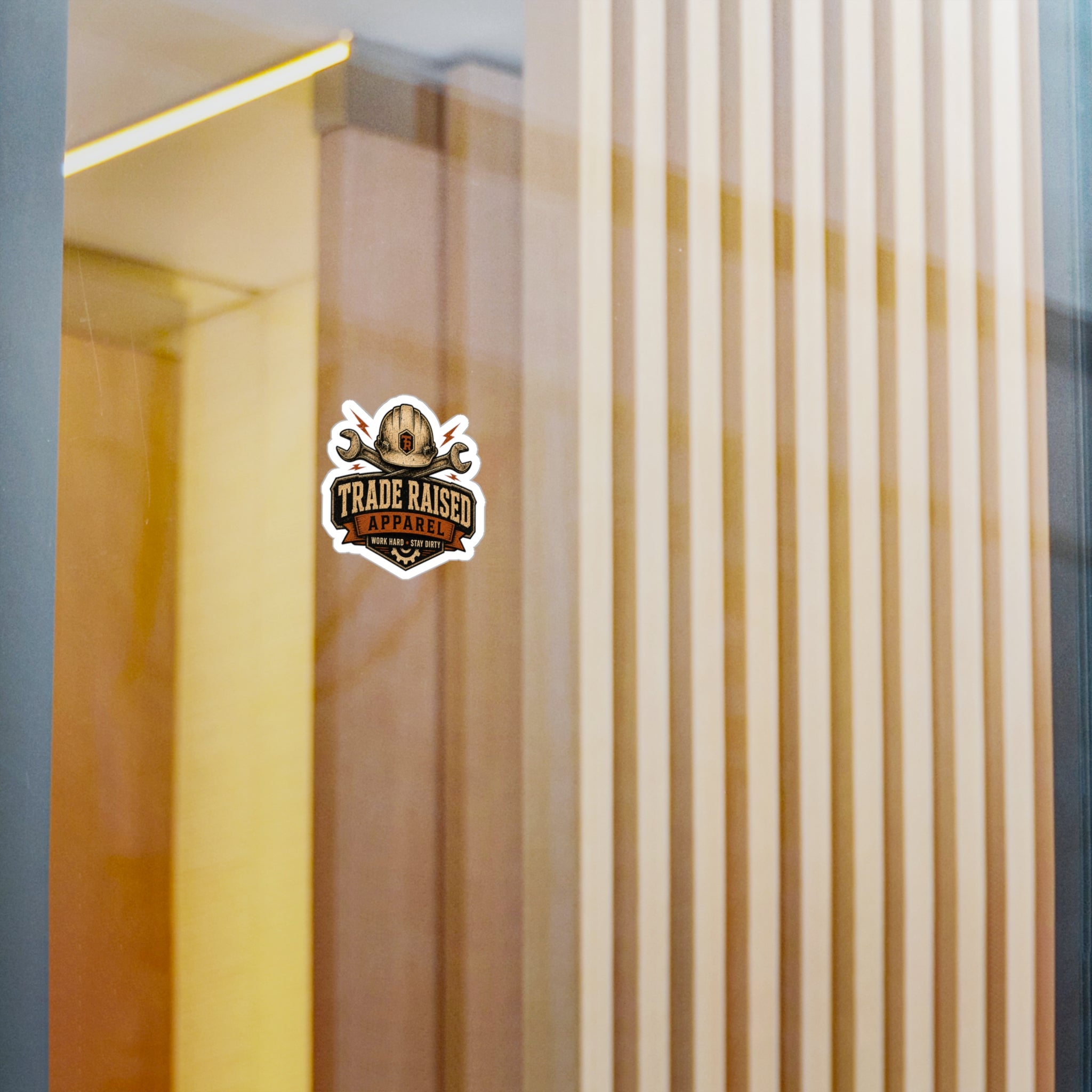 Trade Raised Apparel Sticker — 'Work Hard • Stay Dirty' Kiss-Cut Vinyl Decal