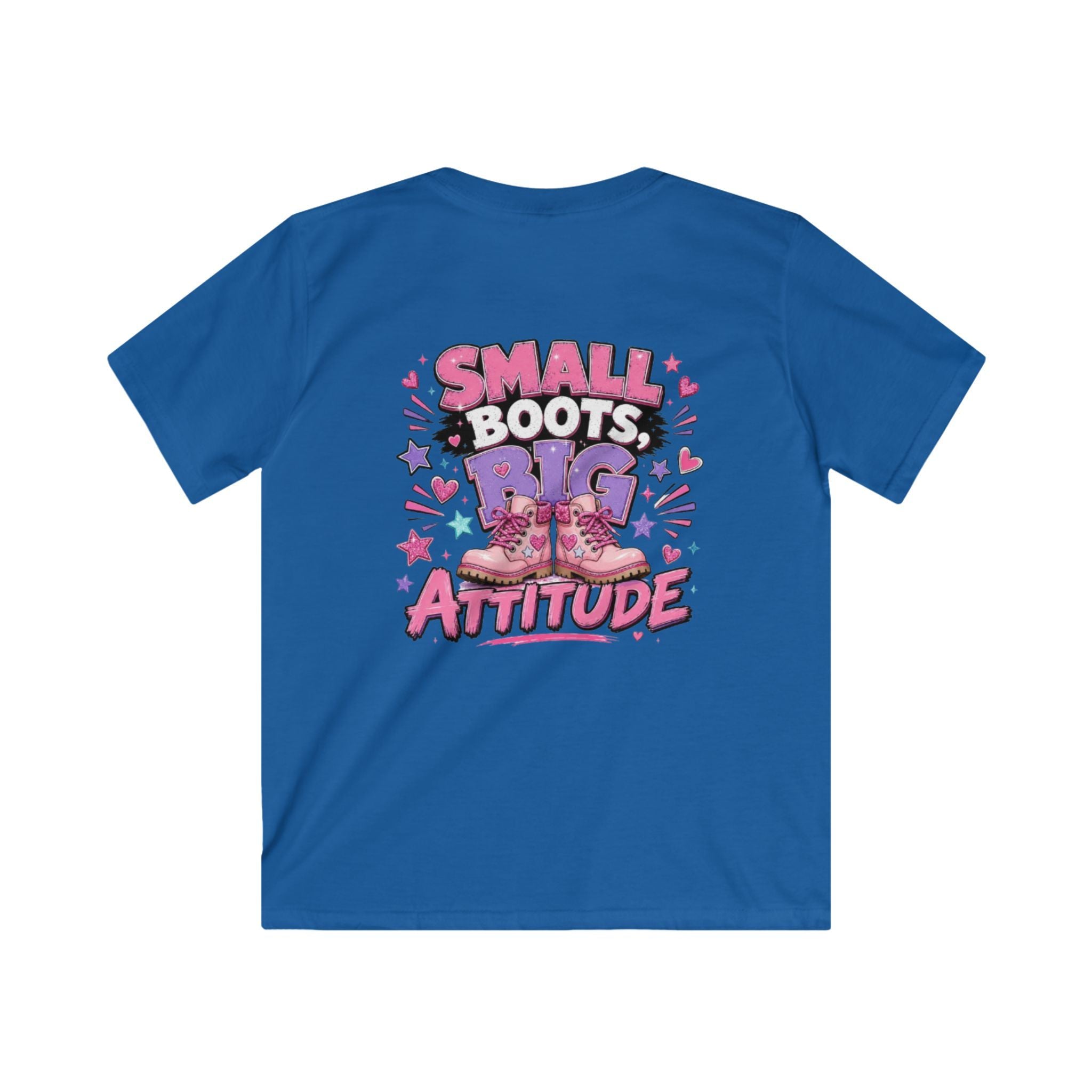 Kids T-Shirt — "Small Boots Big Attitude"