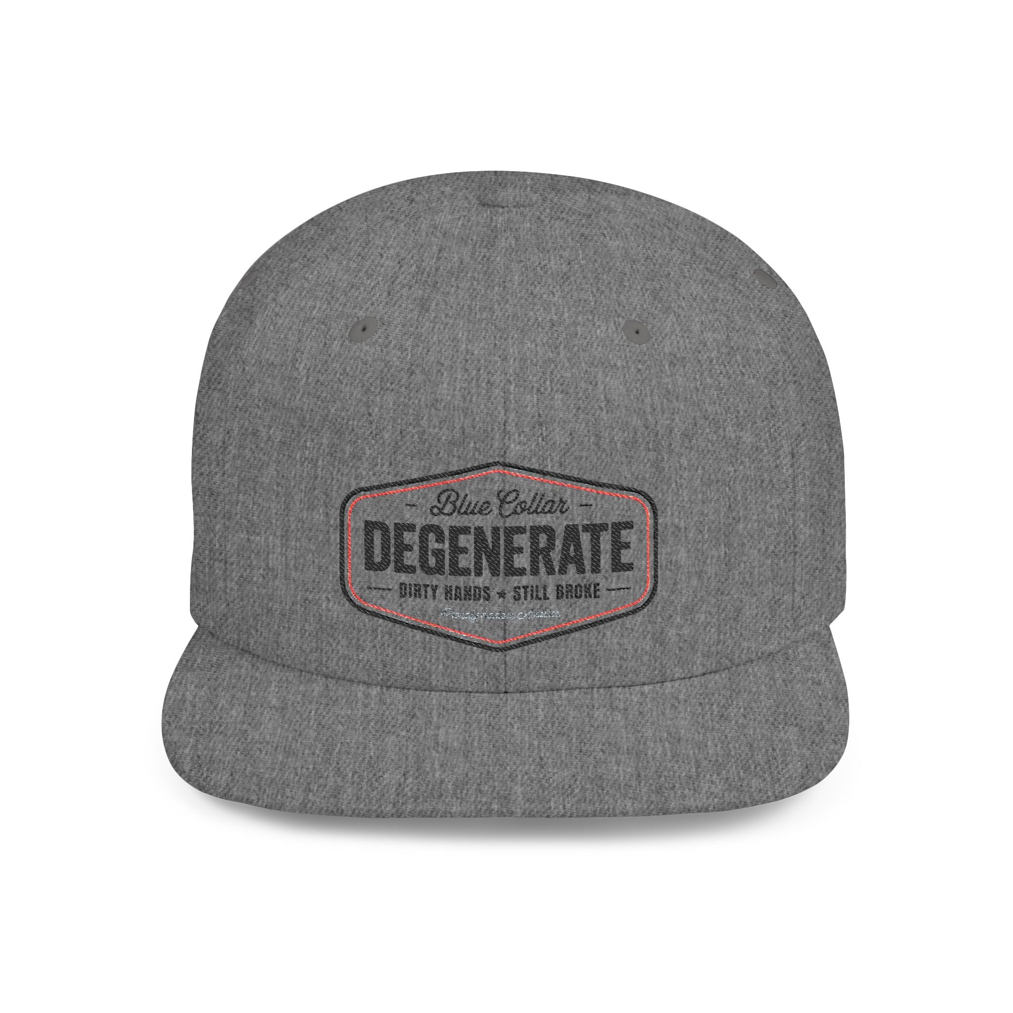 Snapback Hat — "Degenerate" Embroidered