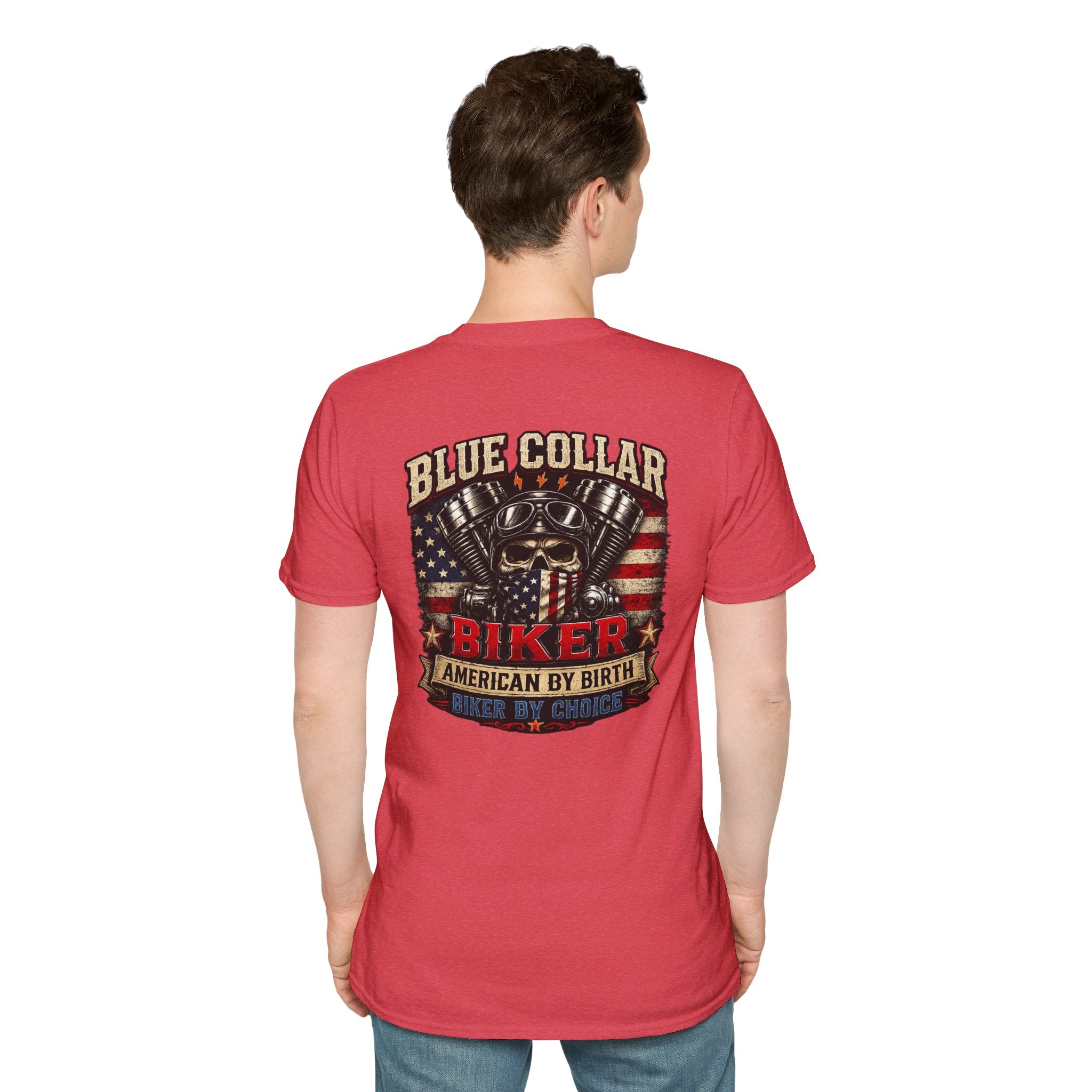 Blue collar biker