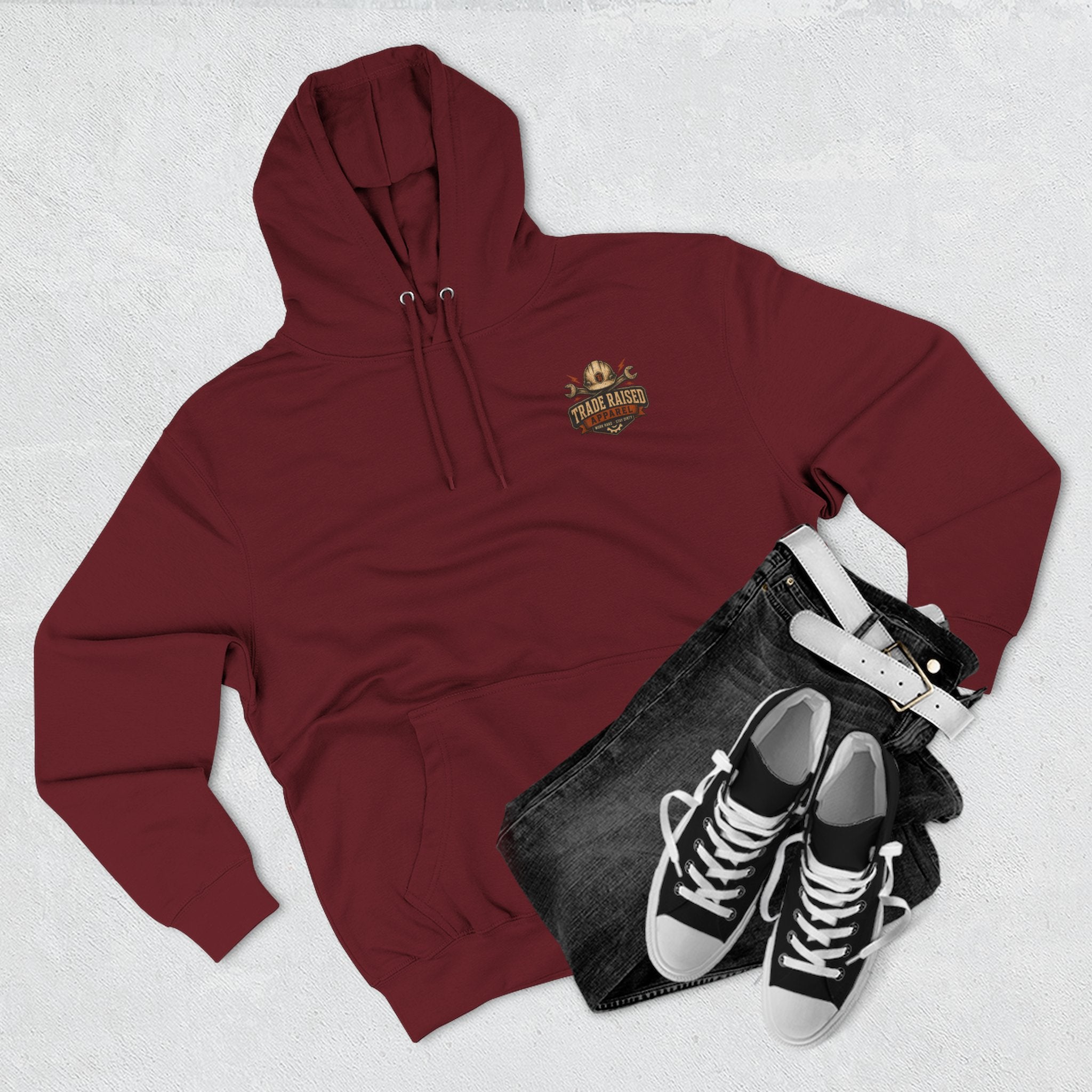 Blue Collar Degenerate Hoodie – 'Degenerate' Workwear Fleece Pullover
