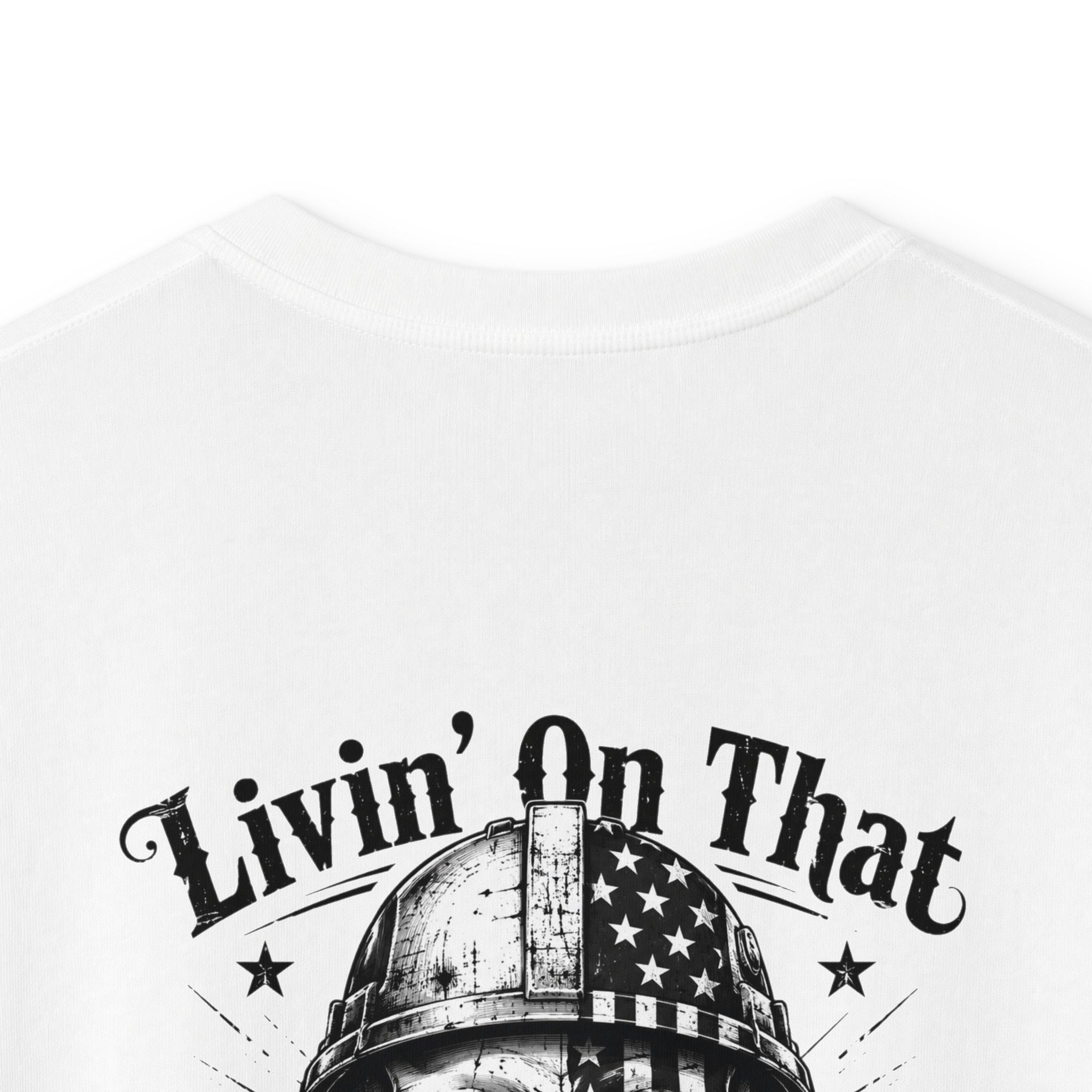 Kids Tee — "Livin' On That Blue Collar Dollar" Vintage Skull Workwear Shirt