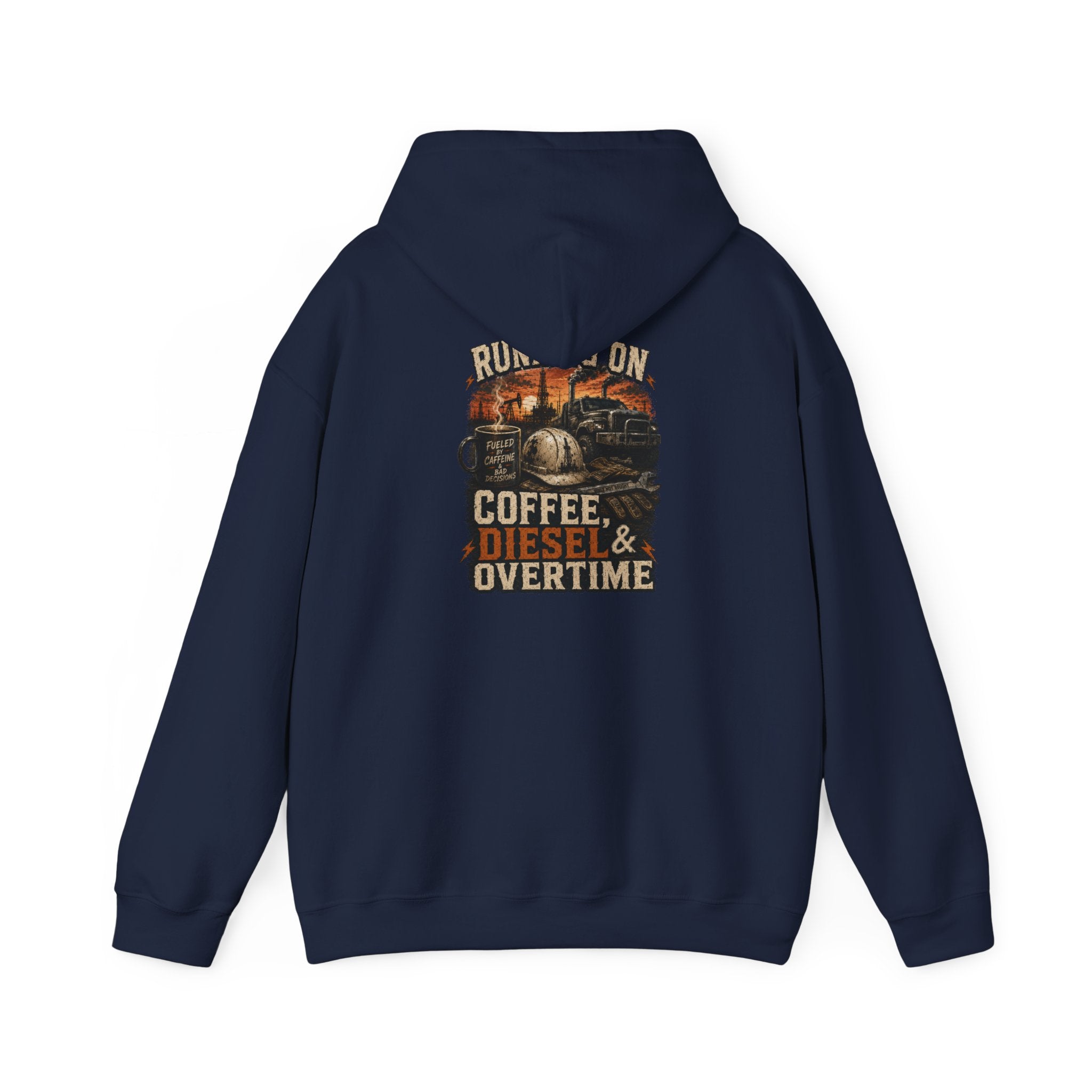 Coffee Diesel Overtime Hoodie — Small Chest Roast Club Logo Hoodie