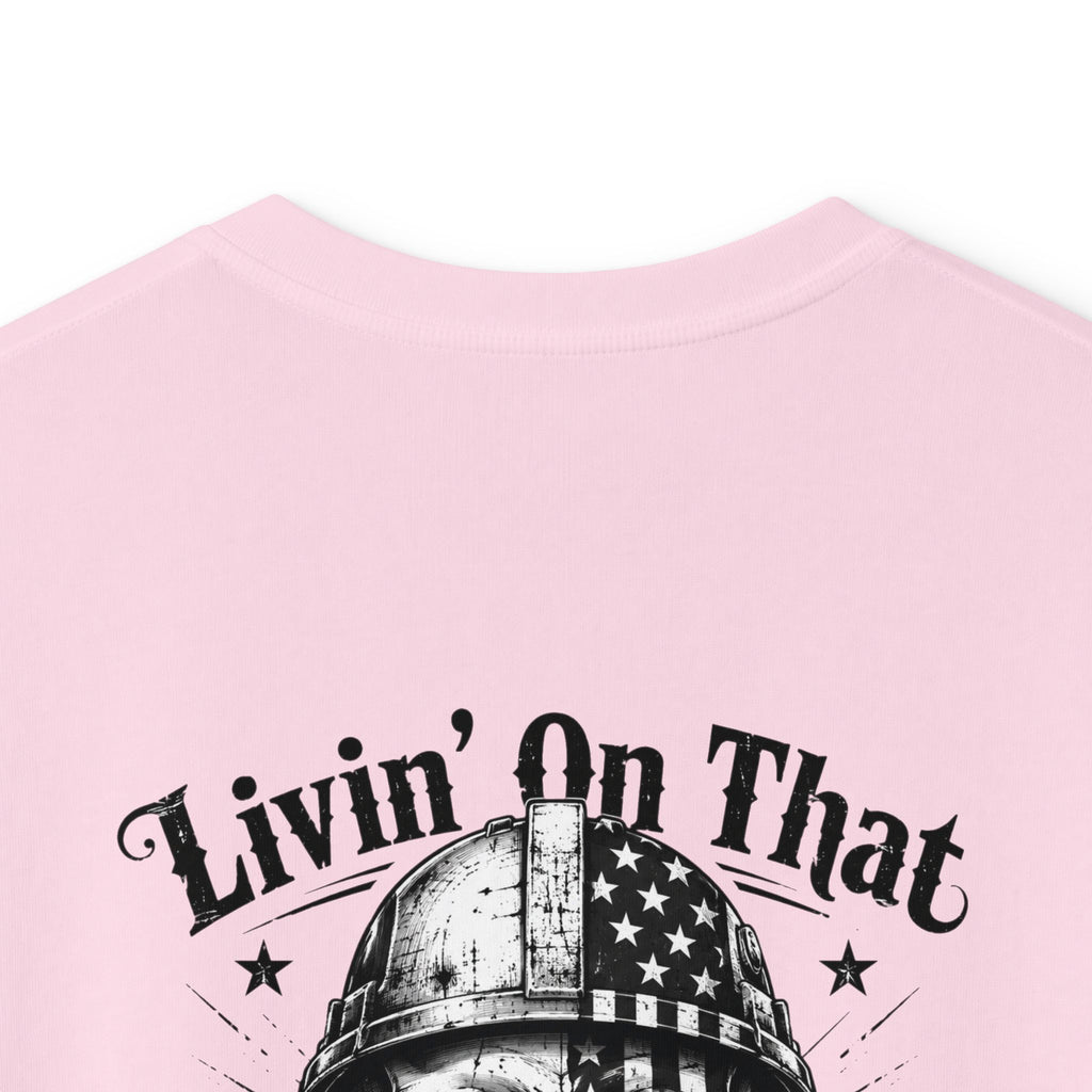 Kids Tee — "Livin' On That Blue Collar Dollar" Skull Workwear Graphic