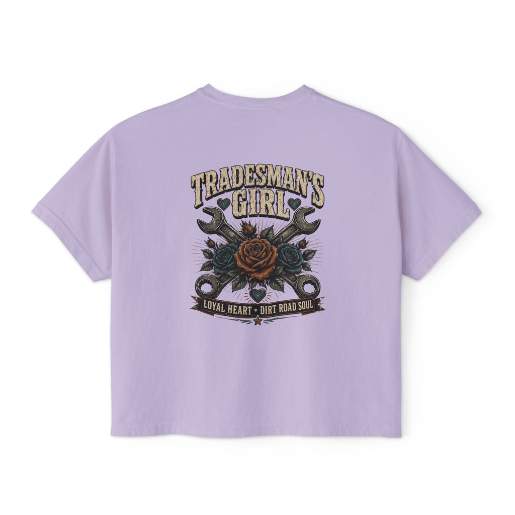 Tradesman's Girl Boxy Tee — Women's Workwear Graphic T‑Shirt