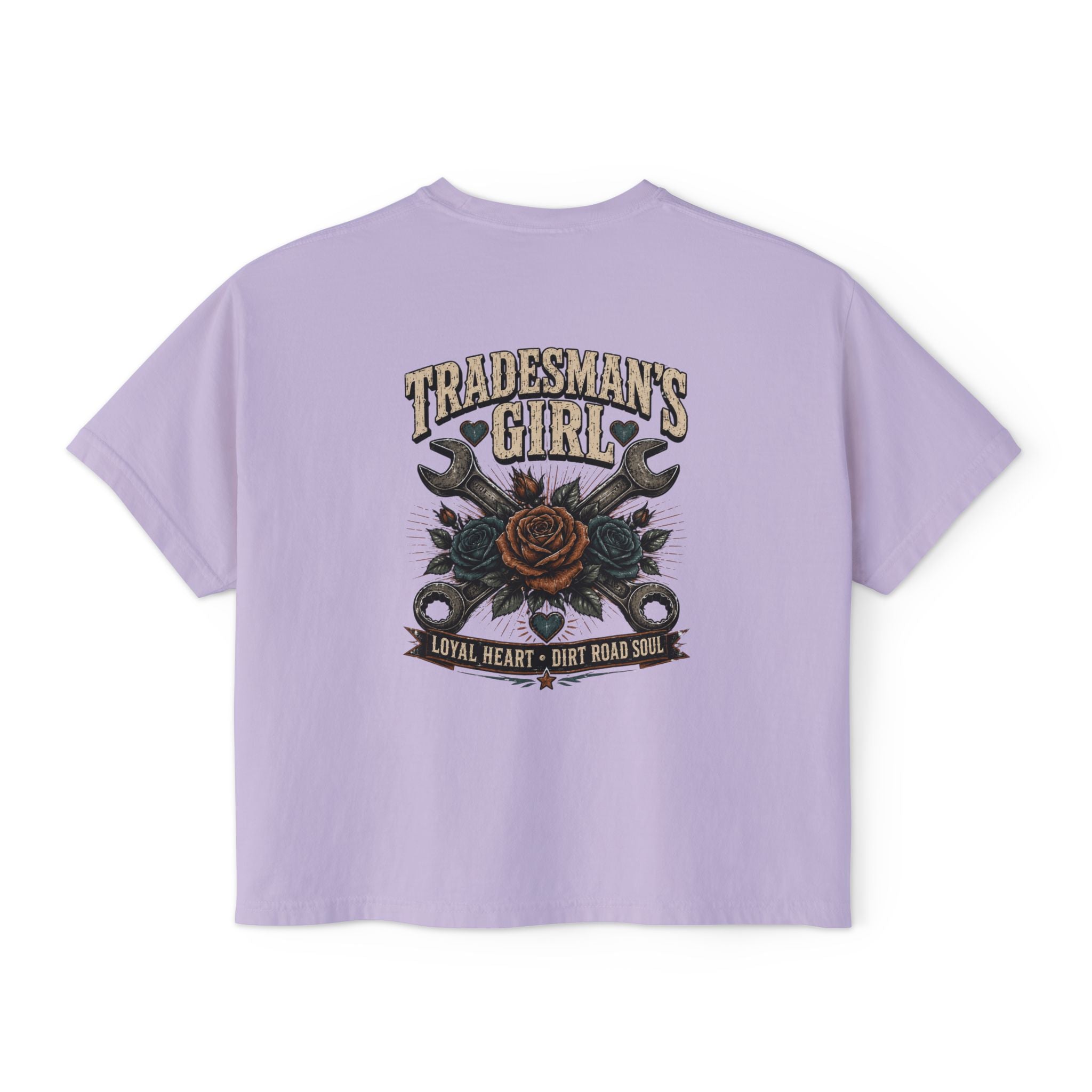 Tradesman's Girl Boxy Tee — Women's Workwear Graphic T‑Shirt
