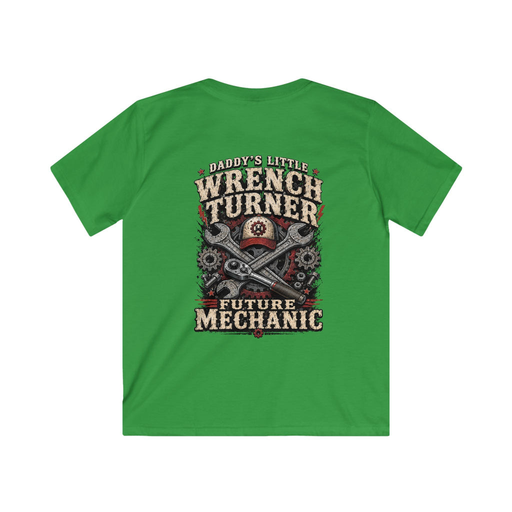 Kids Wrench Turner Tee — Future Mechanic Graphic T-Shirt