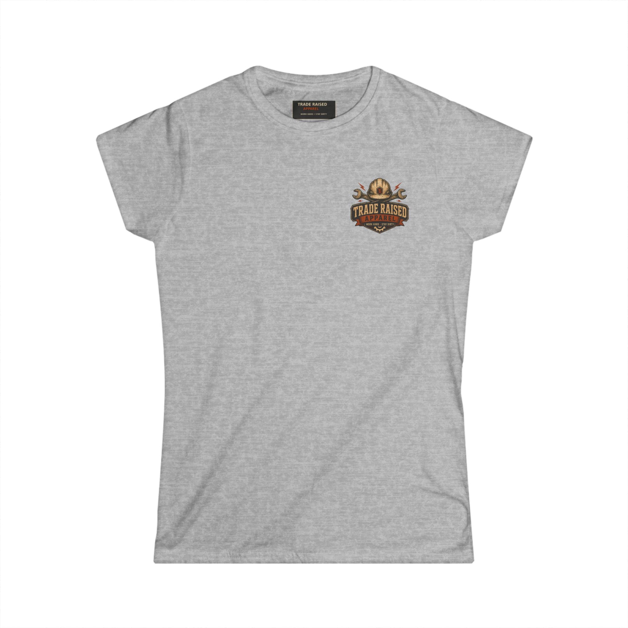 Blue Collar Wife Tee — Leopard Plaque Graphic Women's T‑Shirt