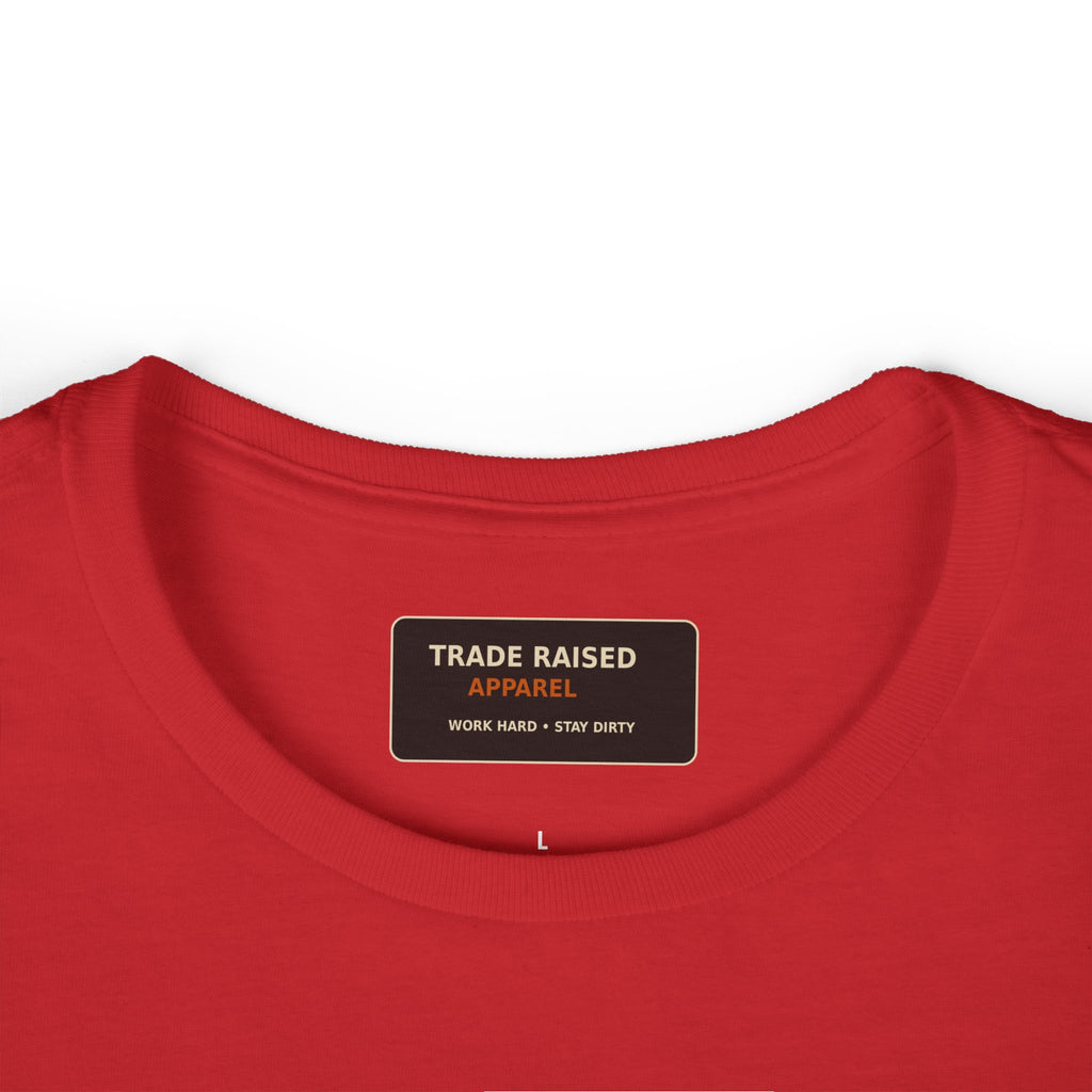 Tradesman's Girl Women's Tee — 'Loyal Heart • Dirt Road Soul' Vintage Wrench & Rose Shirt