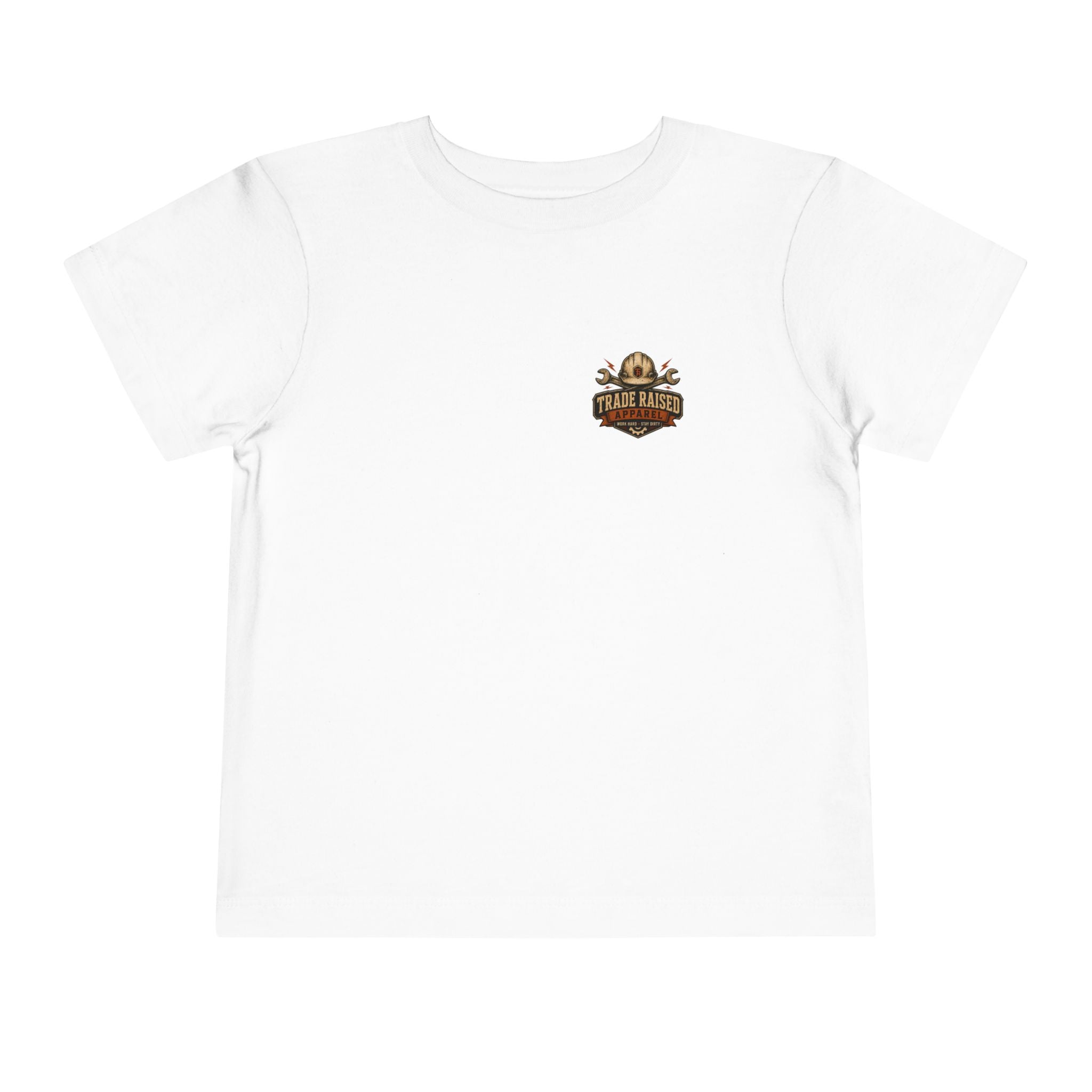 Toddler Tee — "Small Boots Big Jobs" Construction Graphic Shirt