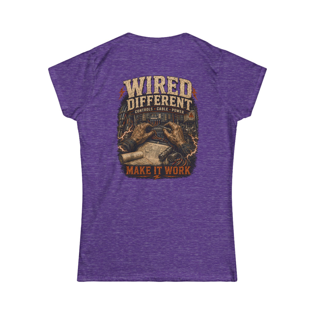 Wired Different Tee — 'Wired Different Make It Work' Graphic Women's T-Shirt