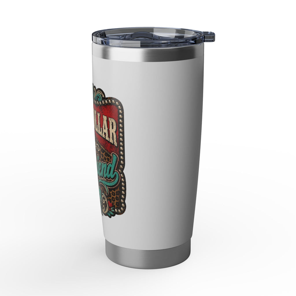 20oz Tumbler — "Blue Collar Girlfriend" Stainless Travel Cup