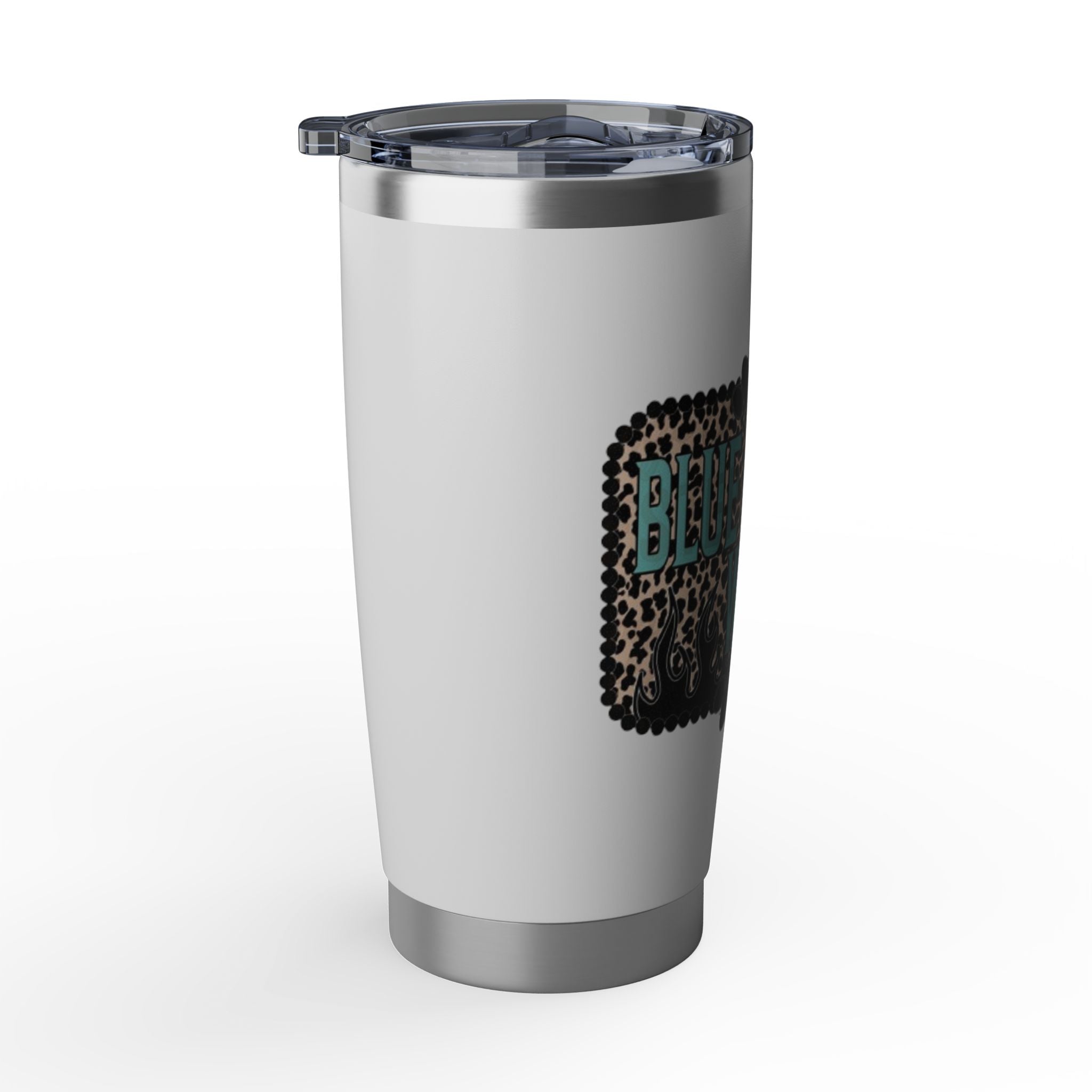 Blue Collar Wife Leopard Tumbler — 20oz Insulated Travel Cup