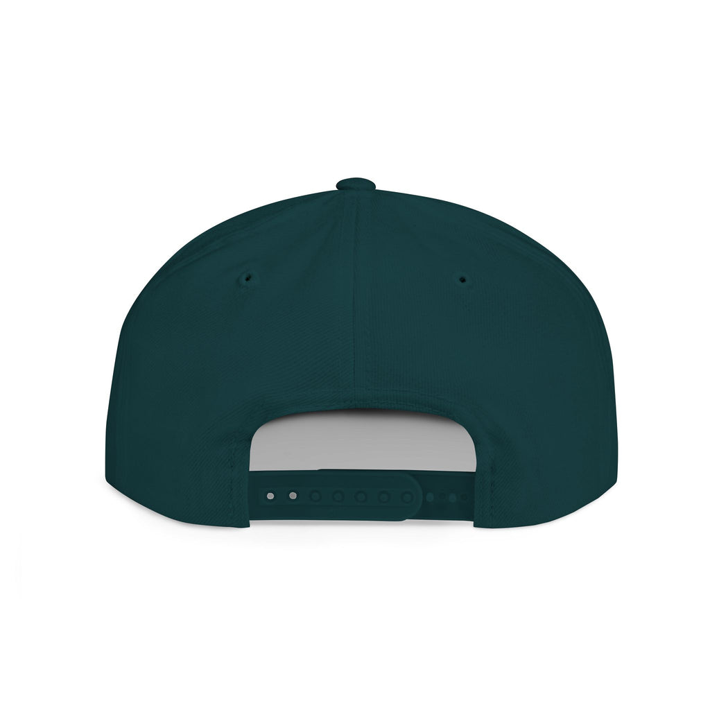 Flat Bill Snapback Hat — "Trade Raised" Logo Cap