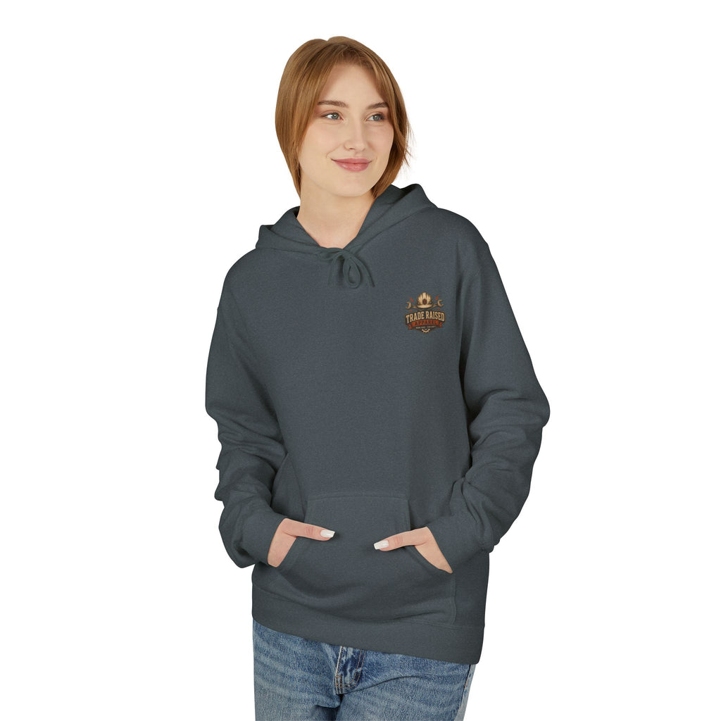 Somebody's Spoiled Blue Collar Wife Hoodie - Pink Retro Graphic Pullover