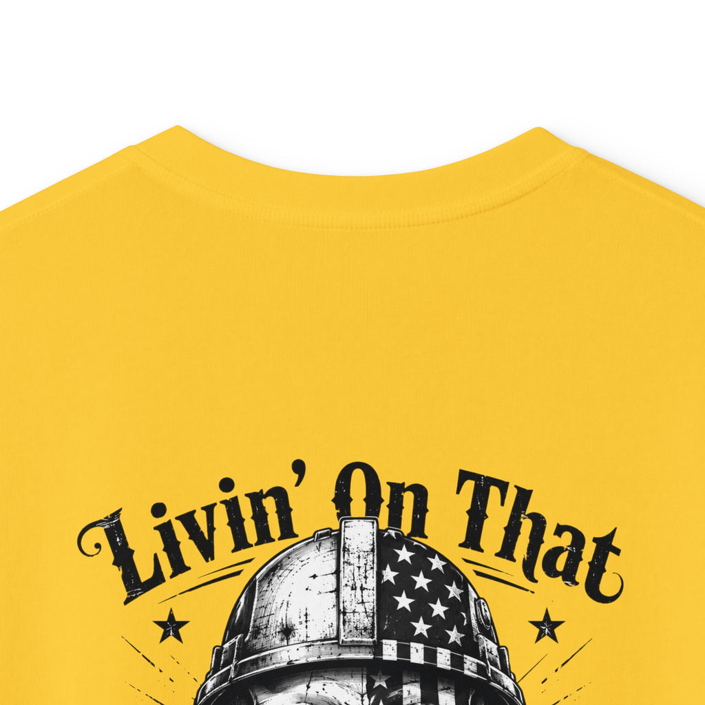 Kids Tee — "Livin' On That Blue Collar Dollar" Vintage Skull Workwear Shirt