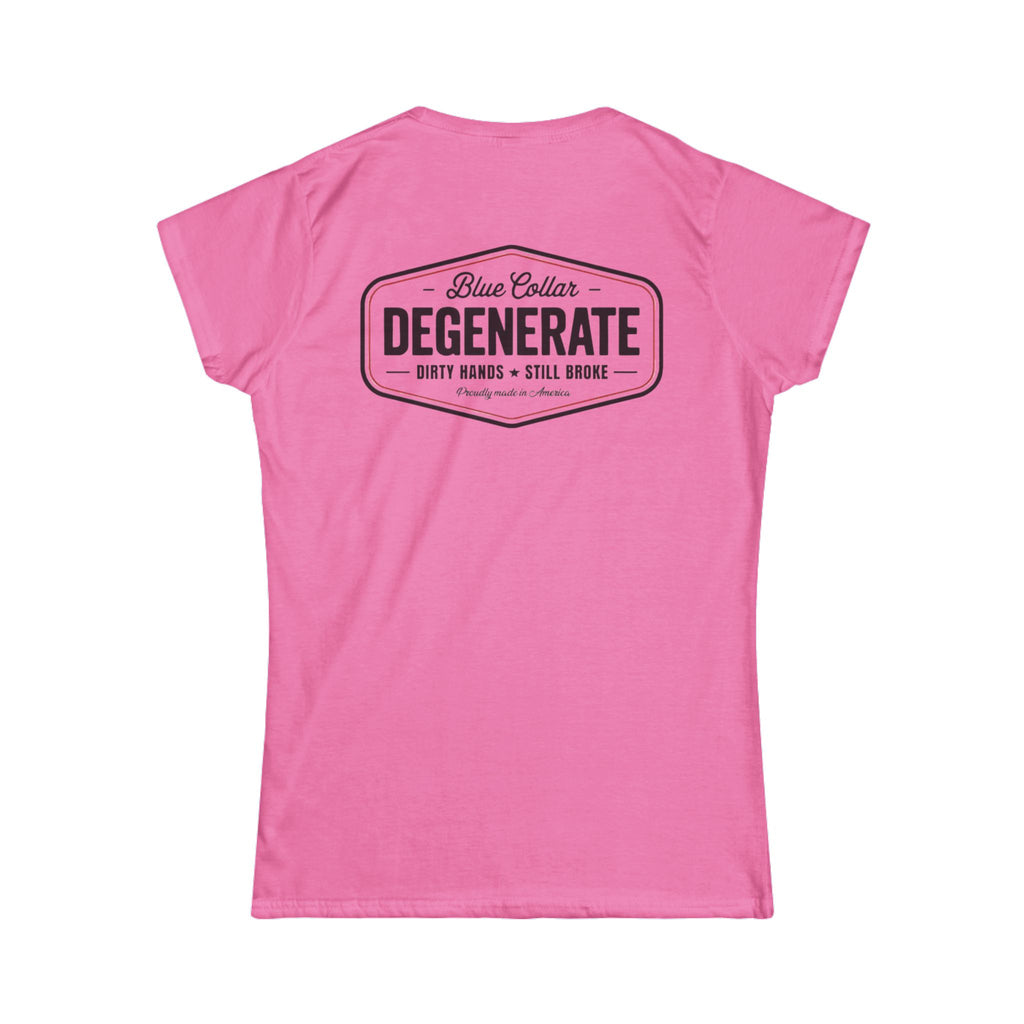 Women's Tee — 'Blue Collar Degenerate' Vintage Workwear Graphic