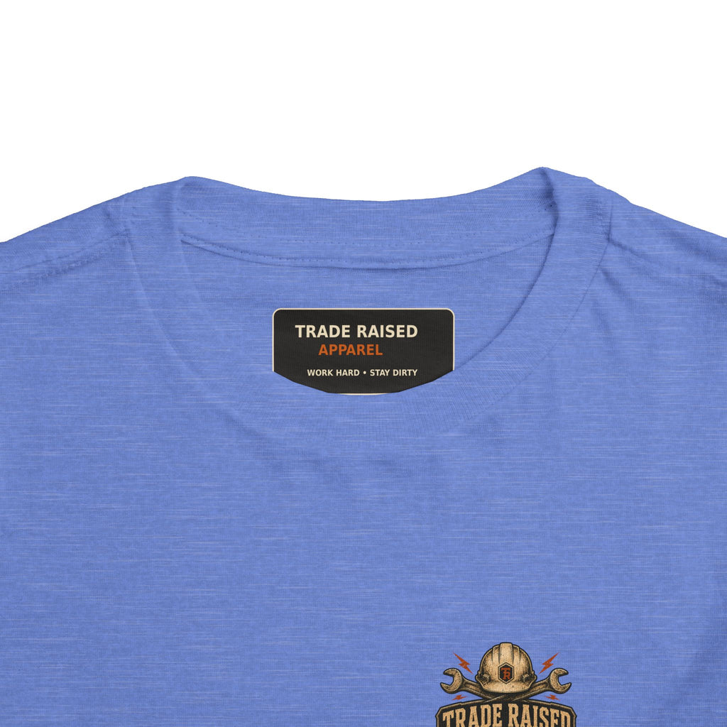 Toddler Tee — "Small Boots Big Jobs" Construction Graphic Shirt
