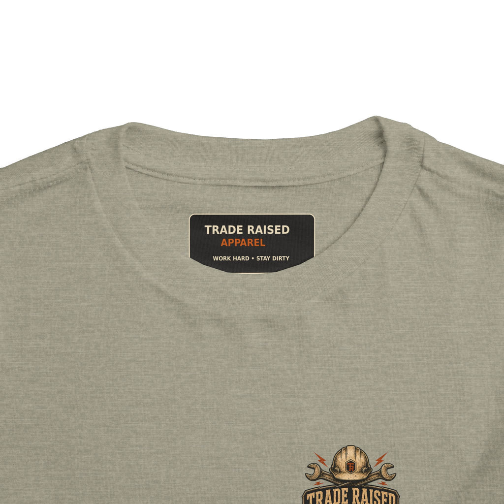Toddler Tee — "Small Boots Big Jobs" Construction Graphic Shirt