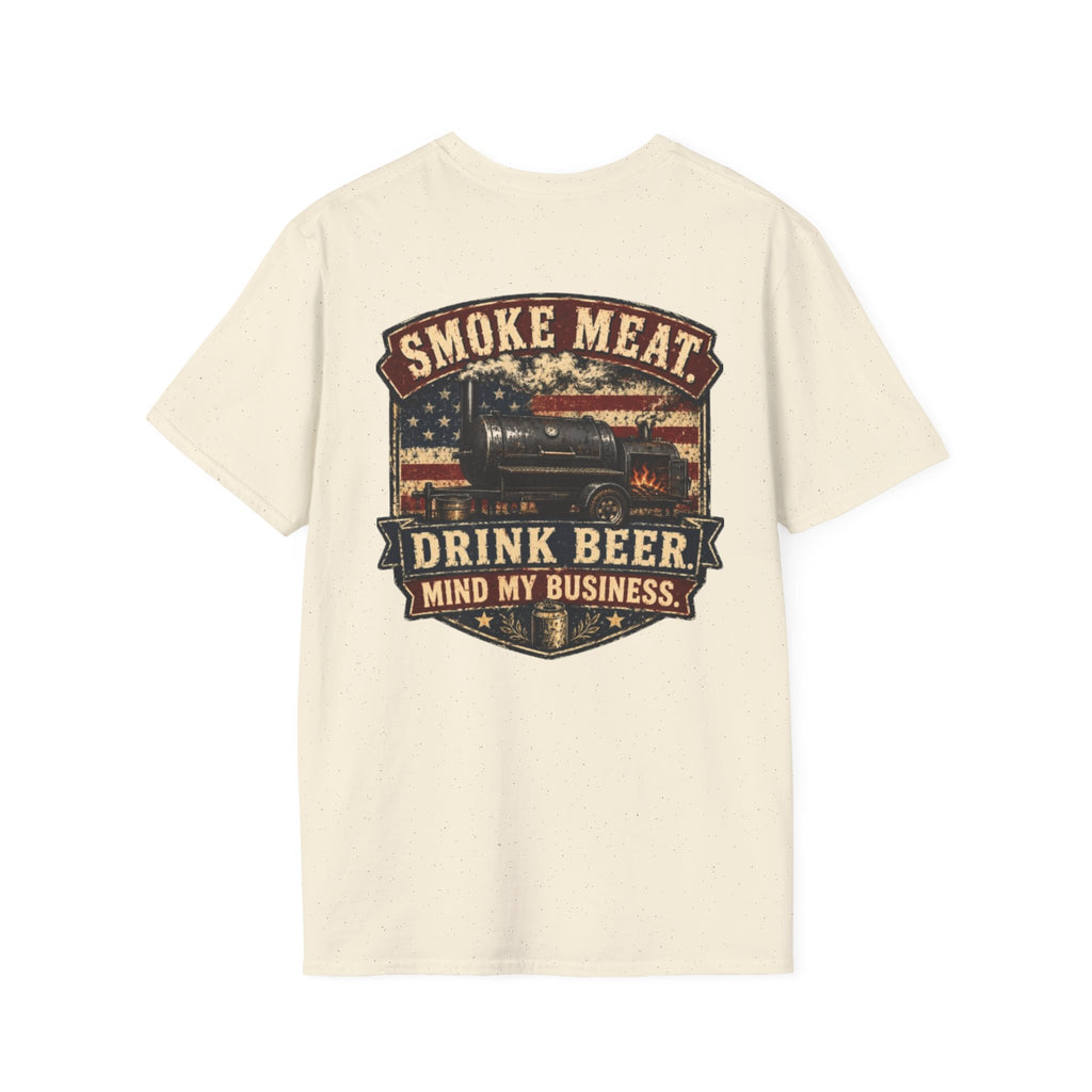 Trade Raised Logo T-Shirt — Vintage Farmer Sunrise Graphic Tee