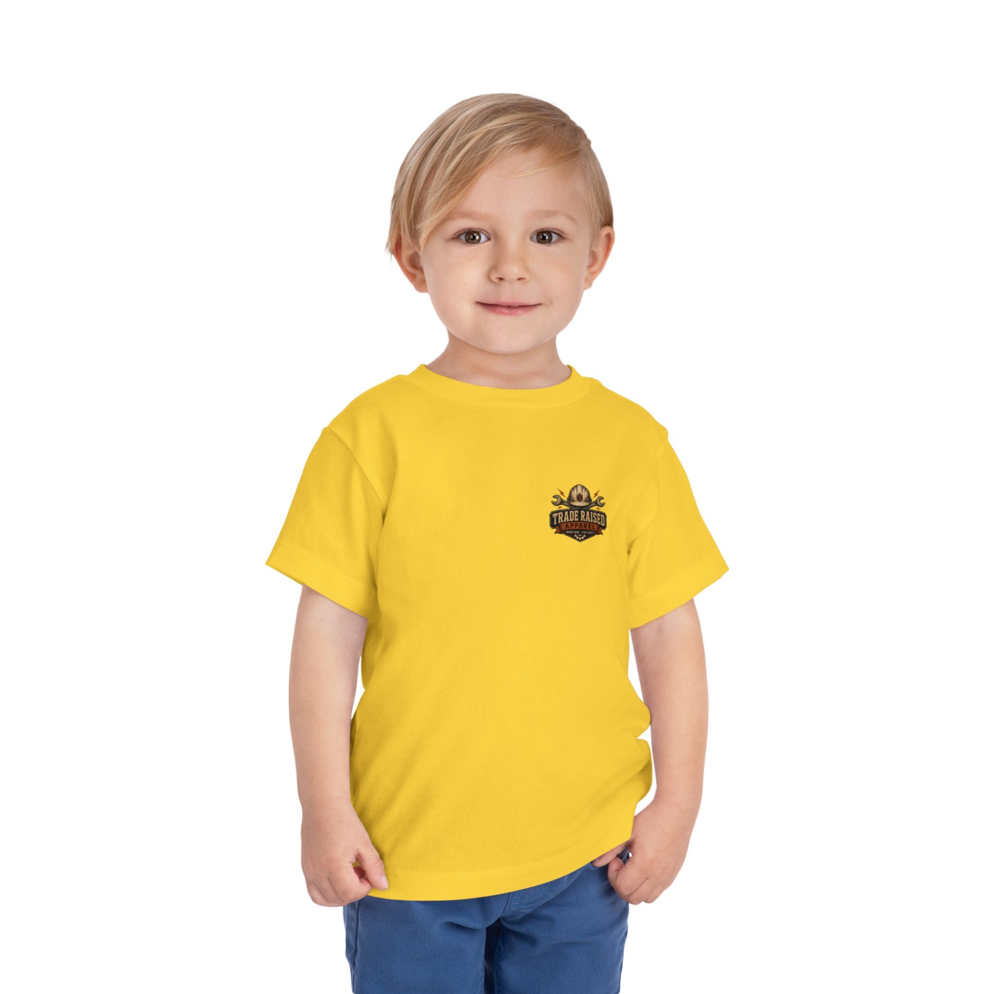 Toddler Tee — "Small Boots, Big Attitude" Pink Cowgirl Graphic