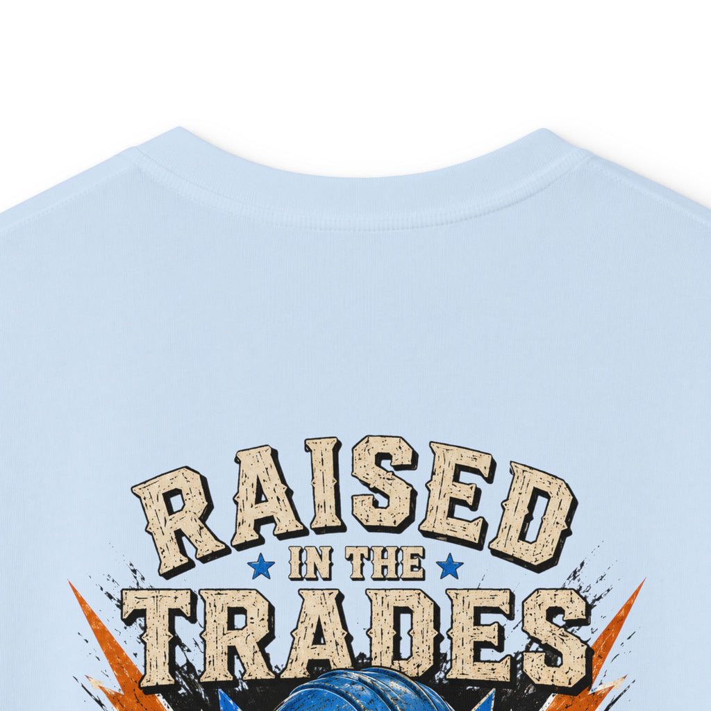 Kids T-Shirt - "Raised With Trades" Blue Collar Kid Graphic Tee