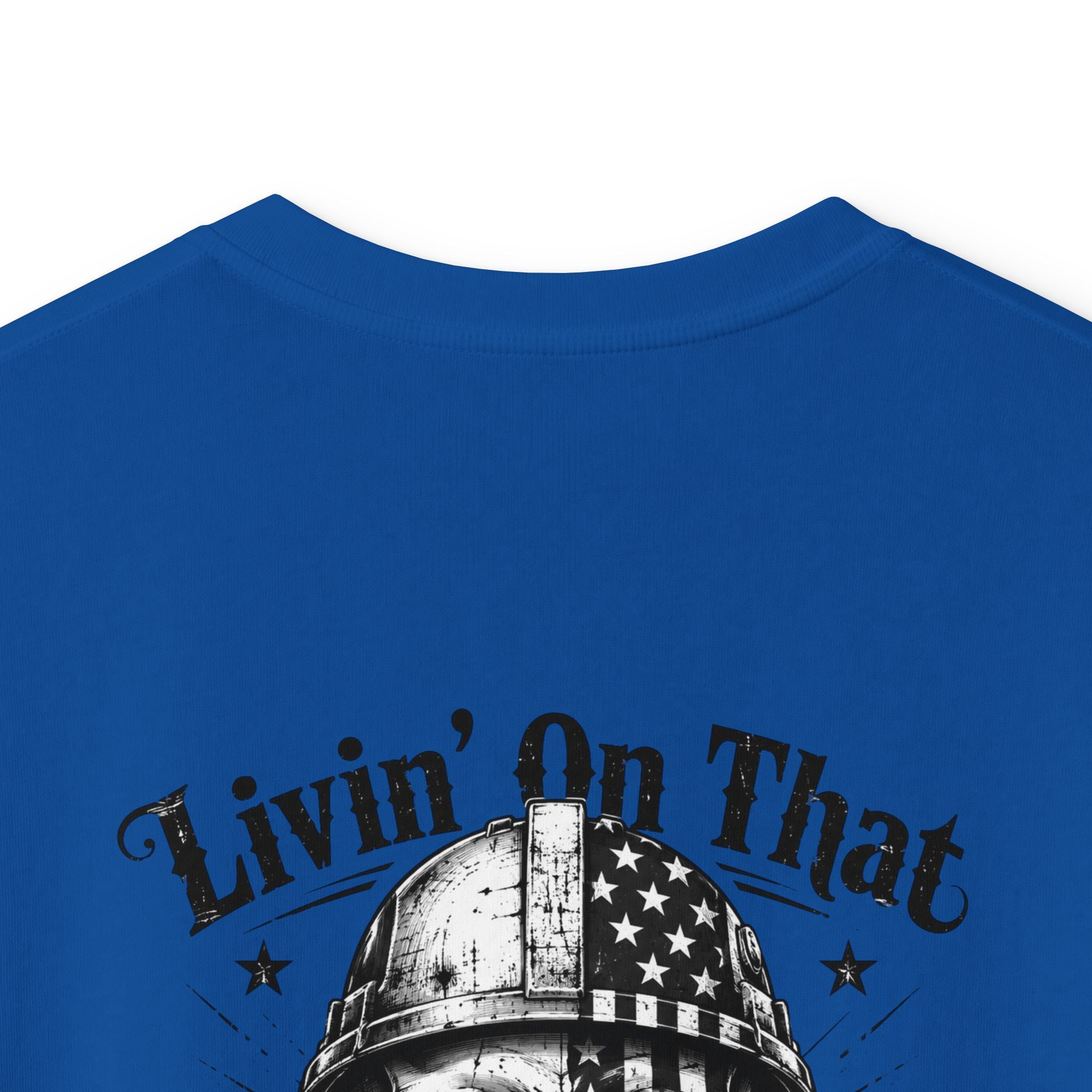 Kids Tee — "Livin' On That Blue Collar Dollar" Skull Workwear Graphic
