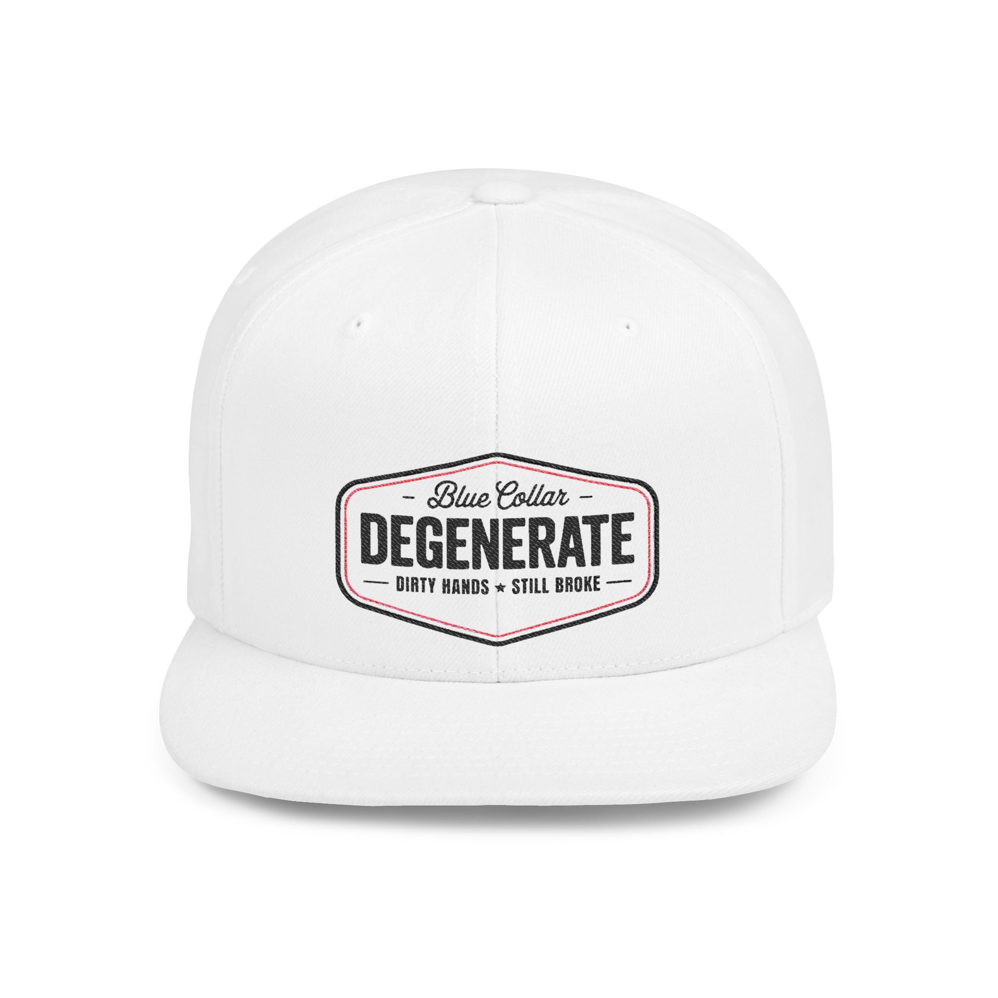 Snapback Hat — "Degenerate" Embroidered