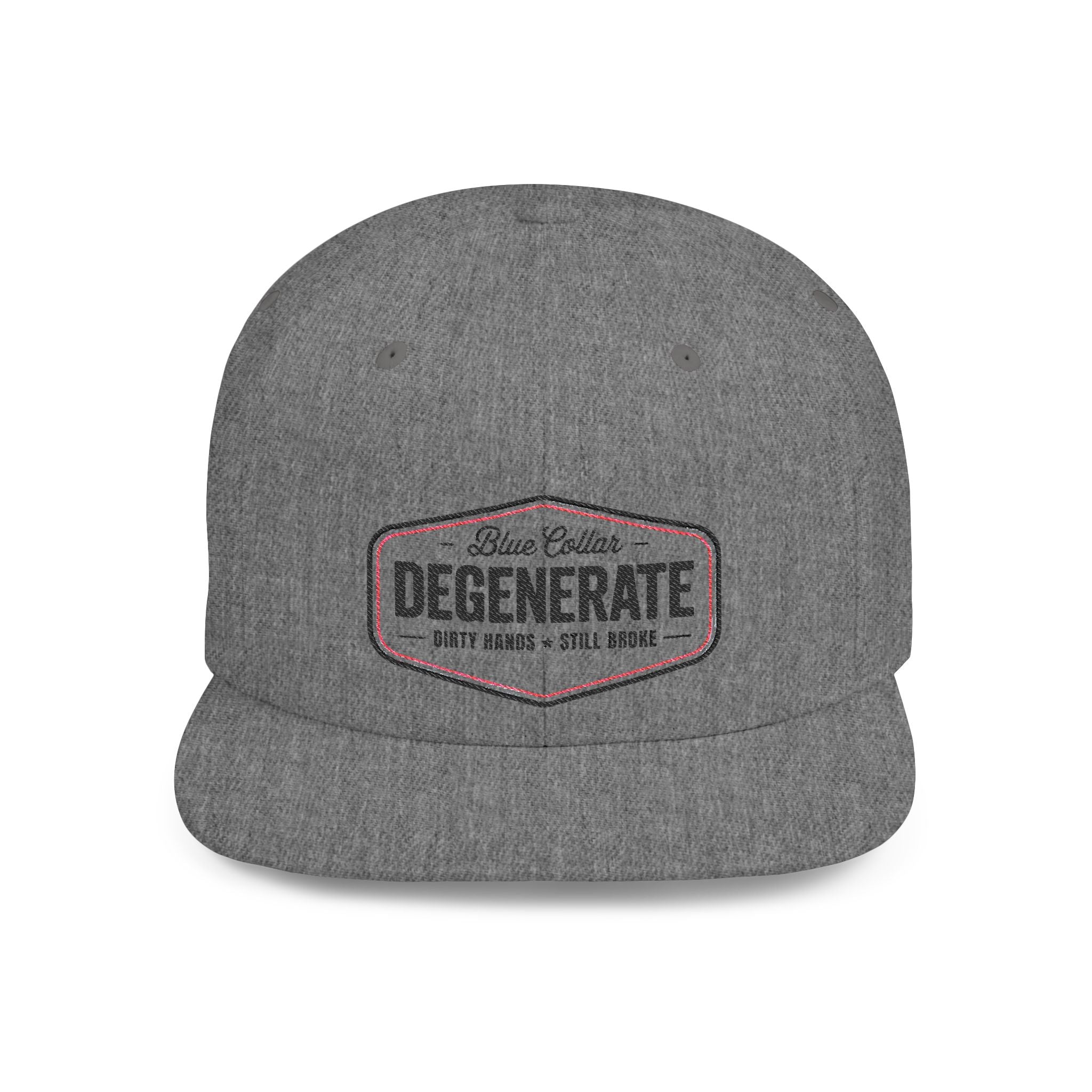 Snapback Hat — "Degenerate" Embroidered