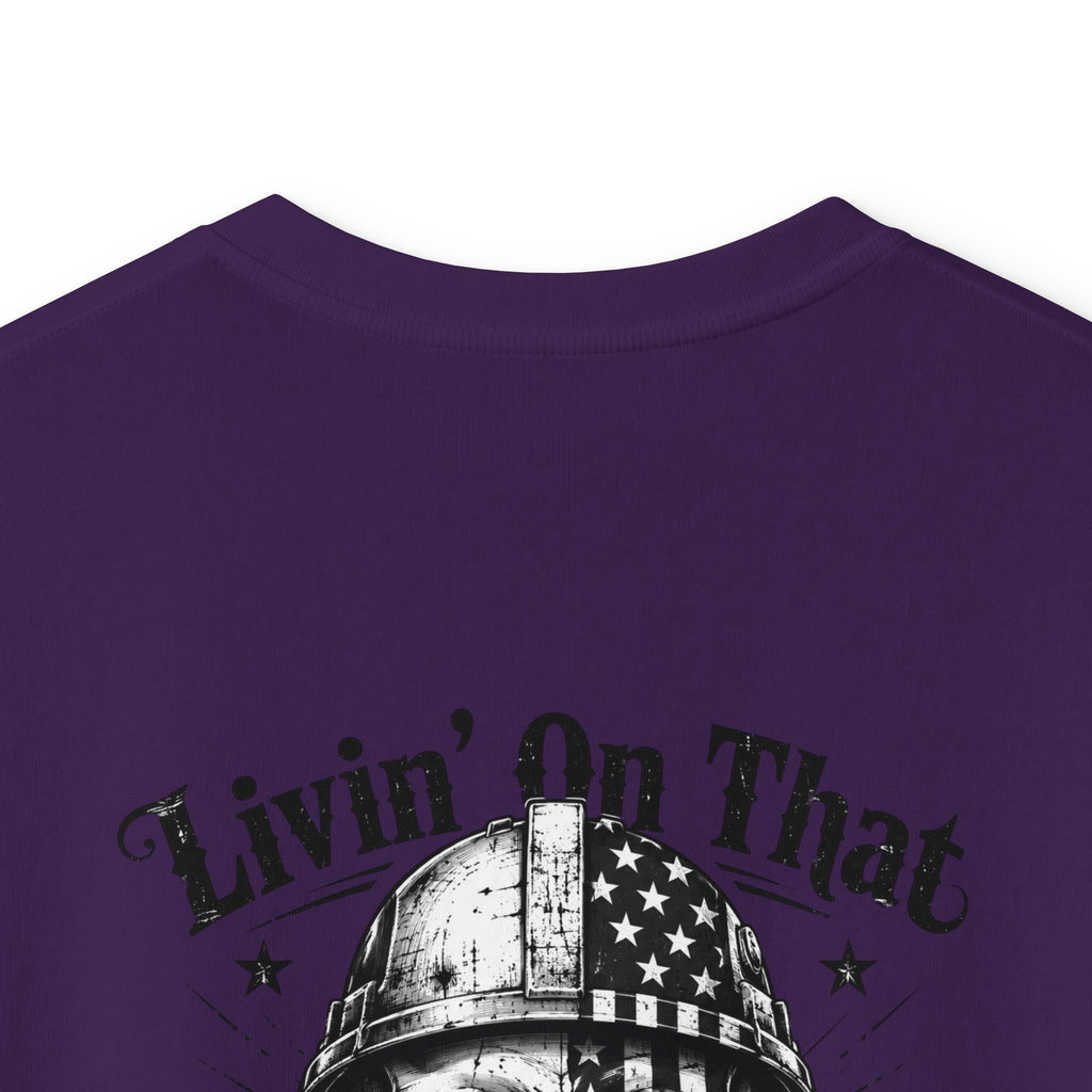 Kids Tee — "Livin' On That Blue Collar Dollar" Skull Workwear Graphic