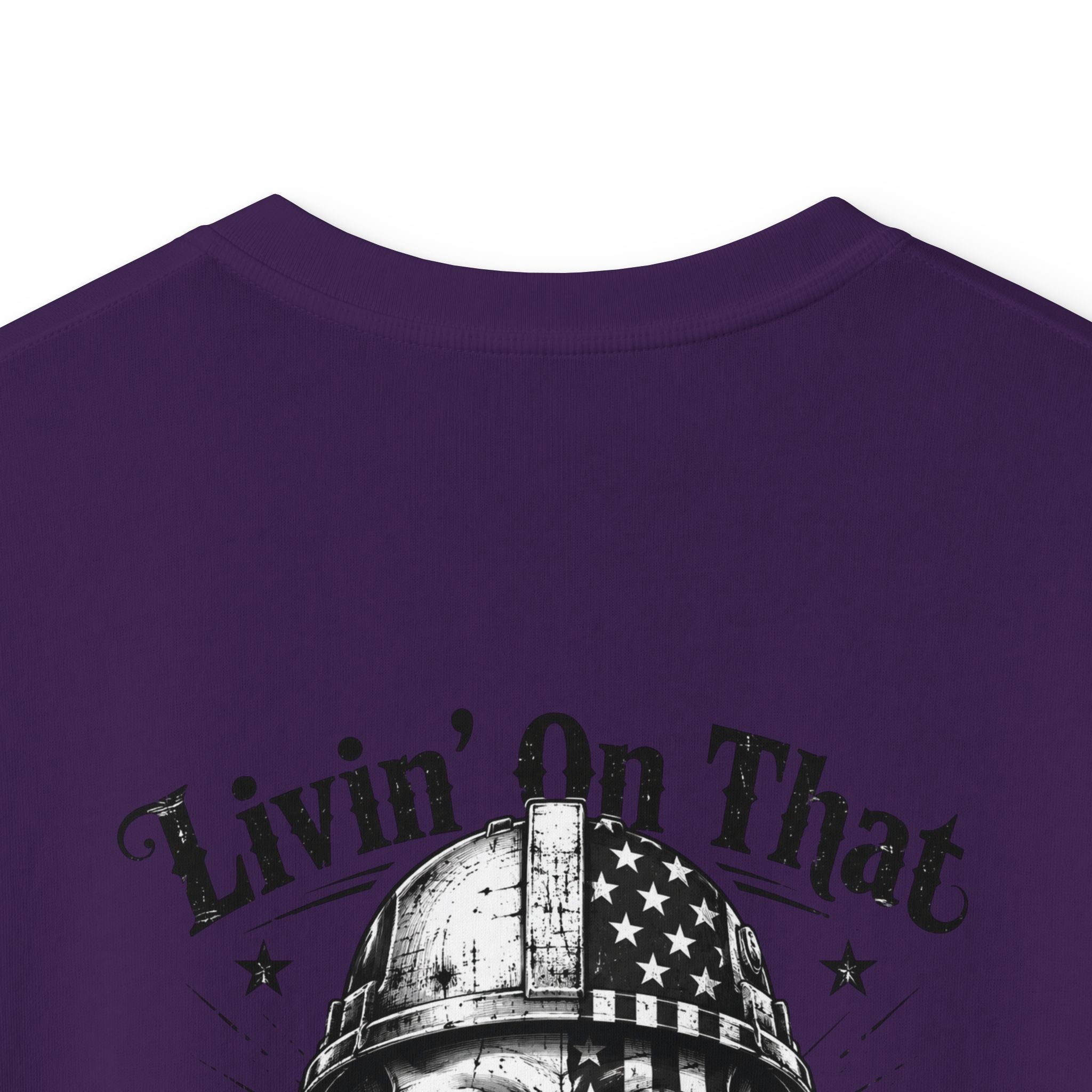 Kids Tee — "Livin' On That Blue Collar Dollar" Skull Workwear Graphic