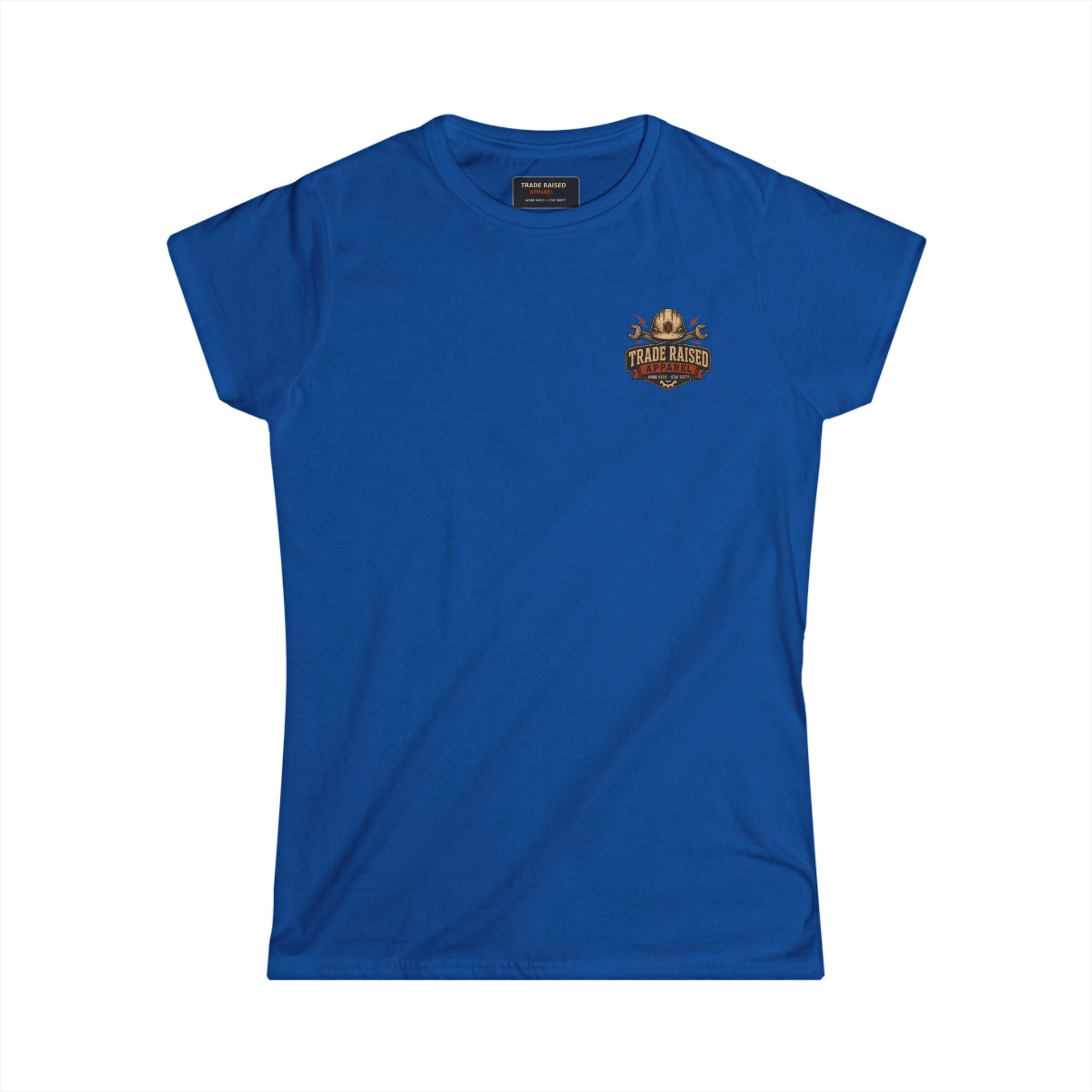 Blue Collar Mom Tee — Rustic Western Women's T‑Shirt ("Blue Collar Mom" Back Design)