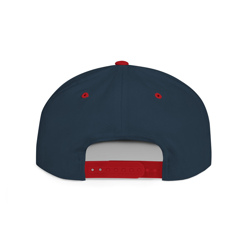 Flat Bill Snapback Hat — "Trade Raised" Logo Cap