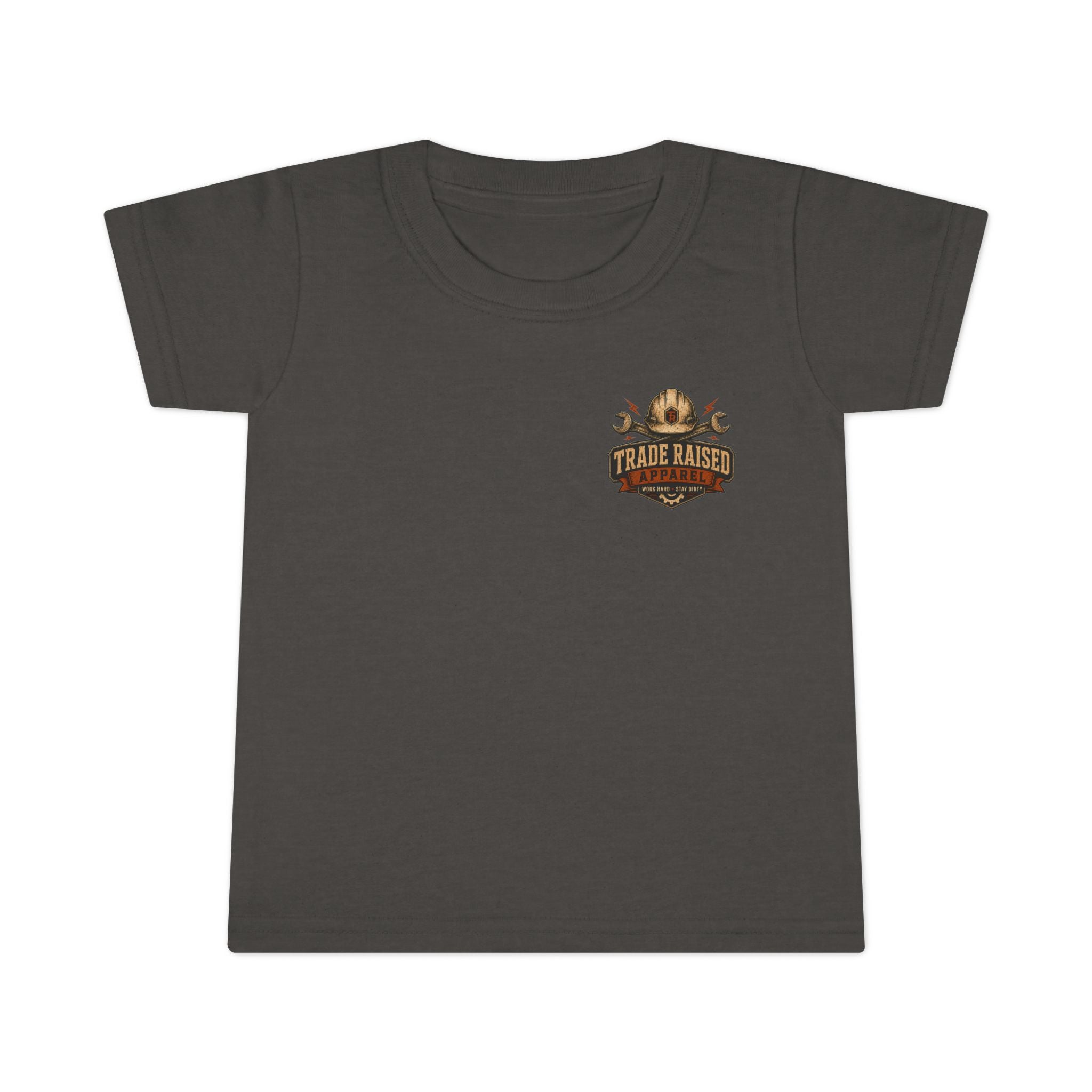 Raised in the Trades Toddler T-Shirt — "Blue Collar Kid" Workman Graphic