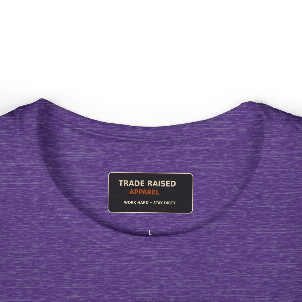 Blue Collar Dollar Women's Tee — "Livin' On That" Skull Workwear T-Shirt