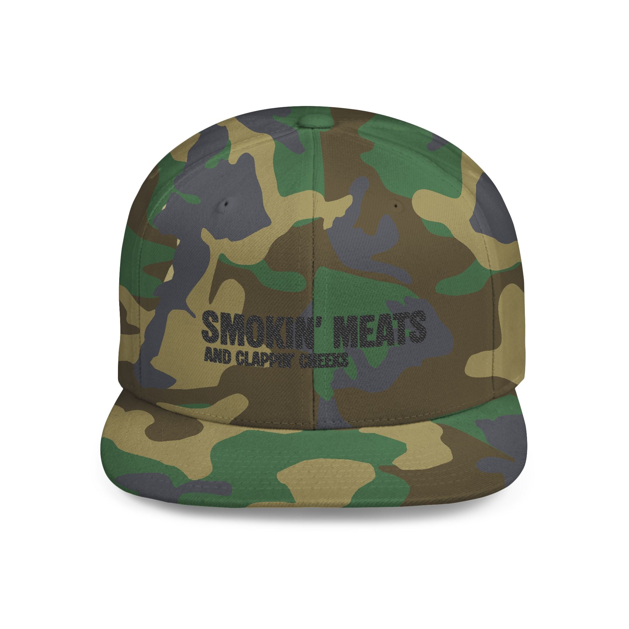 Snapback Hat — "Smokin' Meats and Clappin' Cheeks" BBQ Grill Cap