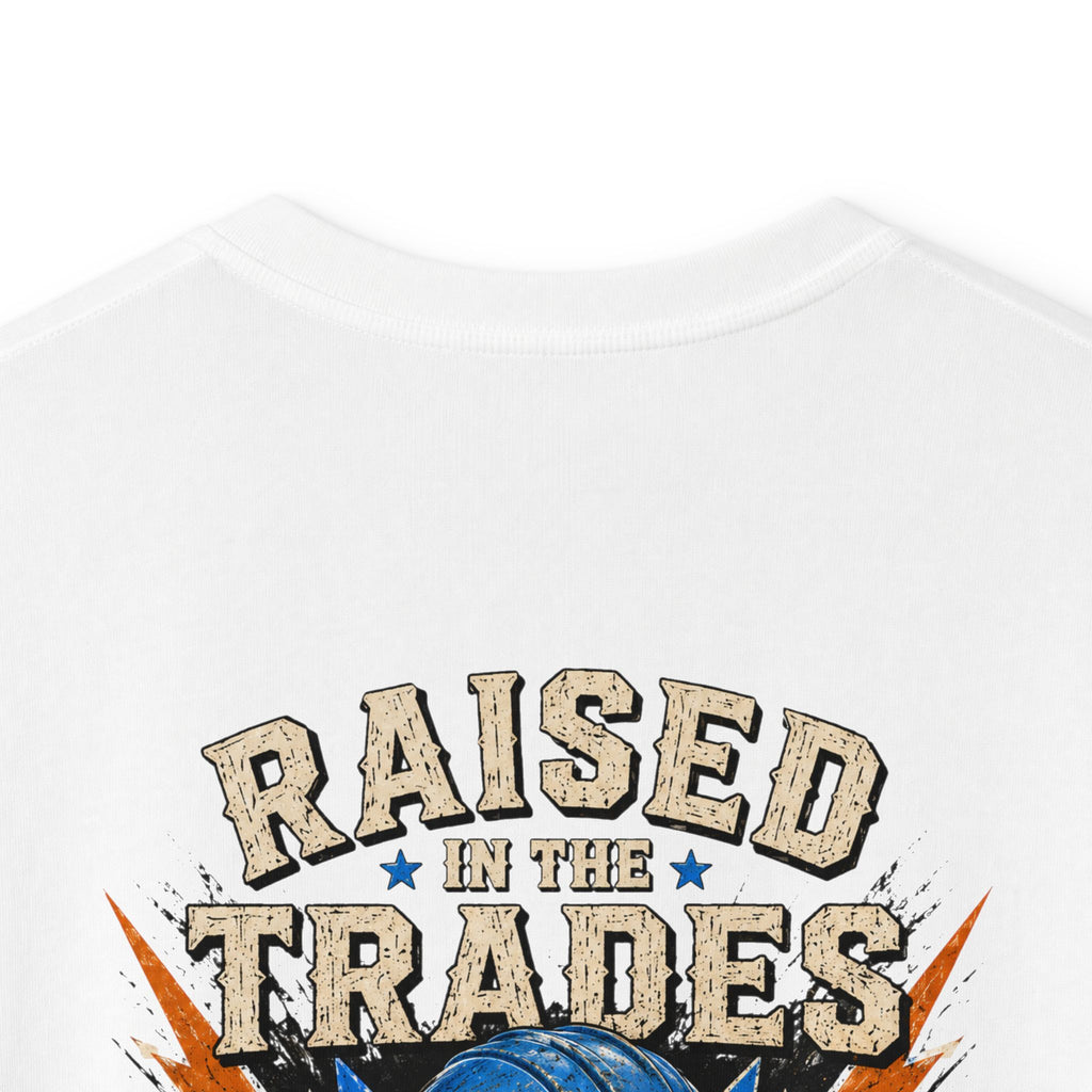 Kids T-Shirt - "Raised With Trades" Blue Collar Kid Graphic Tee