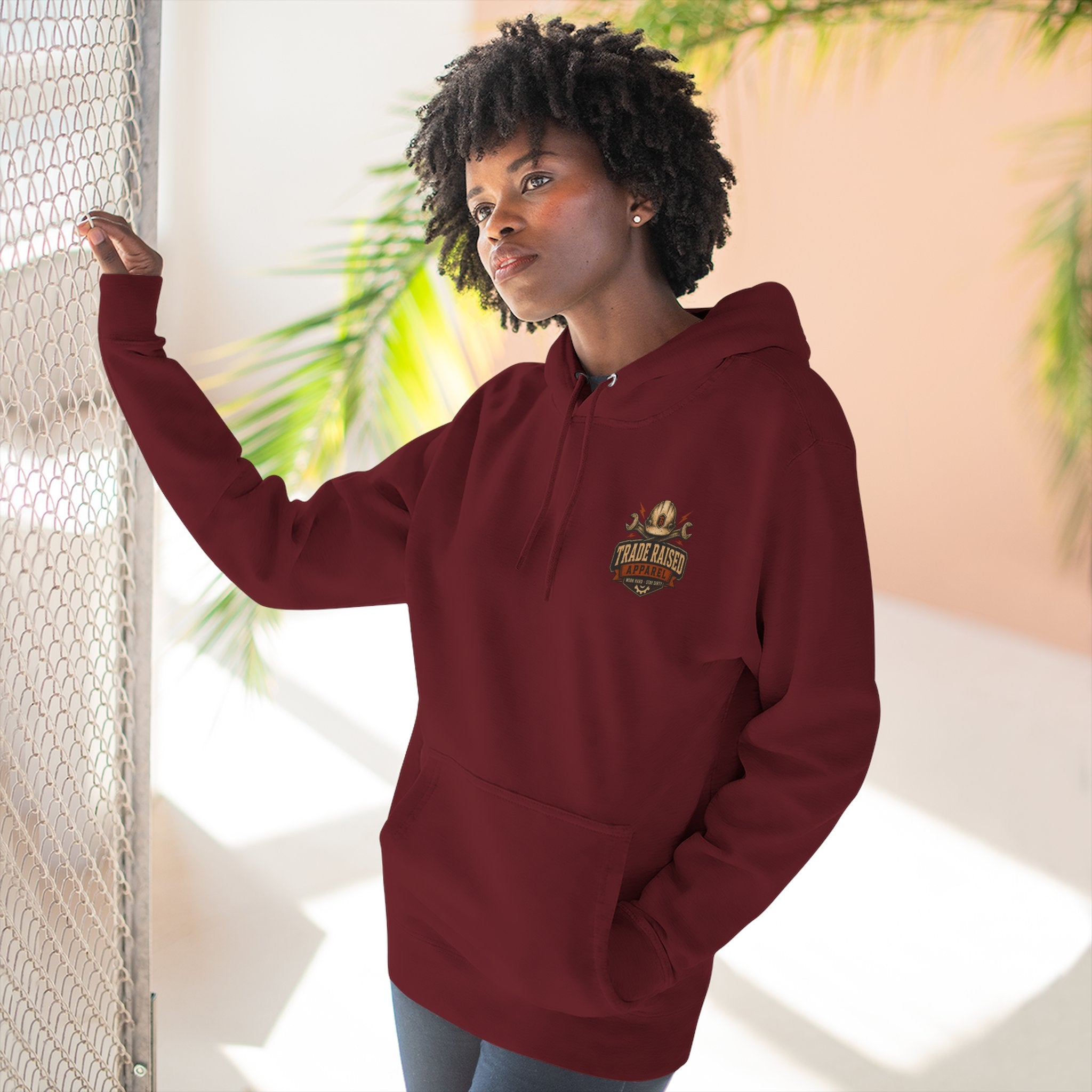 Blue Collar Degenerate Hoodie – 'Degenerate' Workwear Fleece Pullover