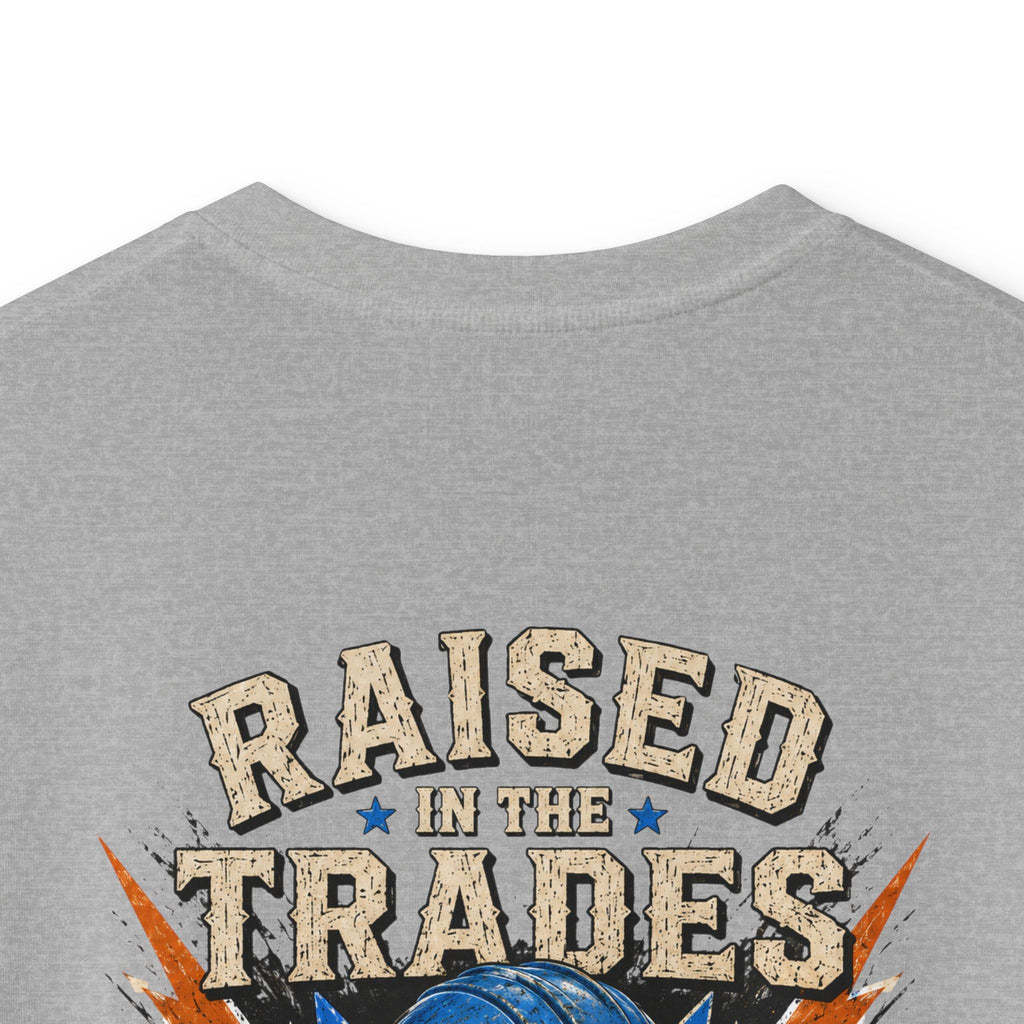 Kids T-Shirt - "Raised With Trades" Blue Collar Kid Graphic Tee