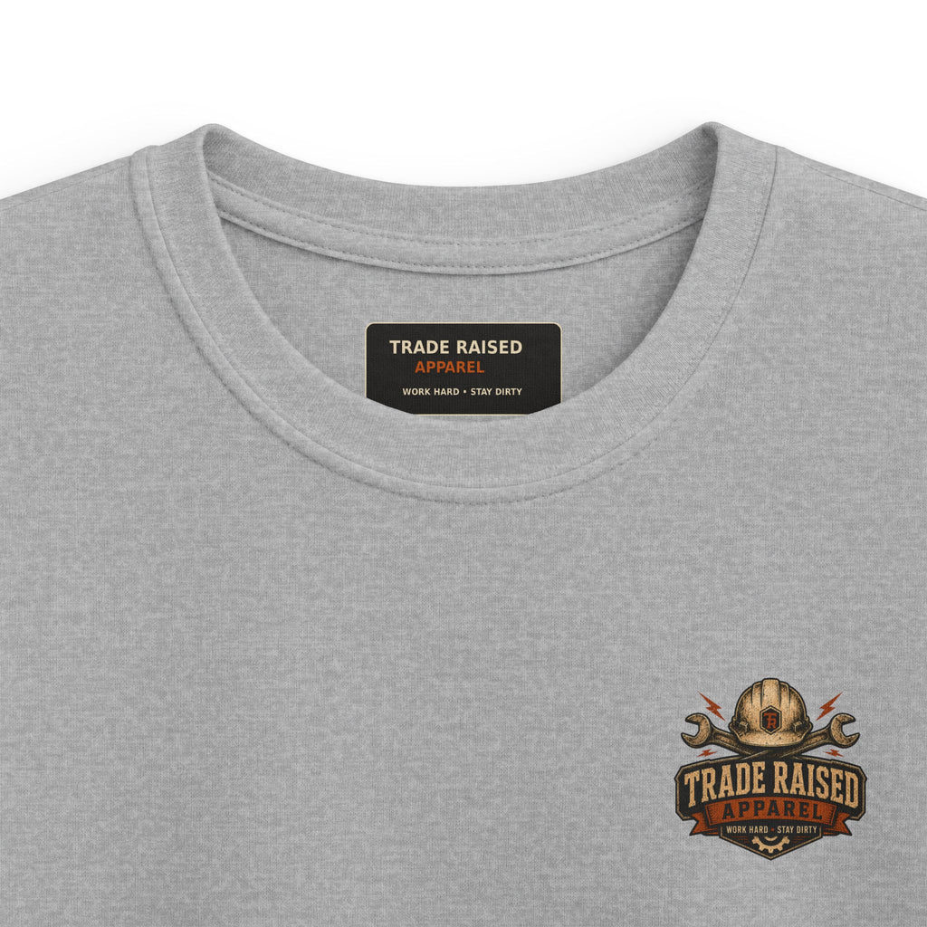 Kids Tee — "Livin' On That Blue Collar Dollar" Skull Workwear Graphic