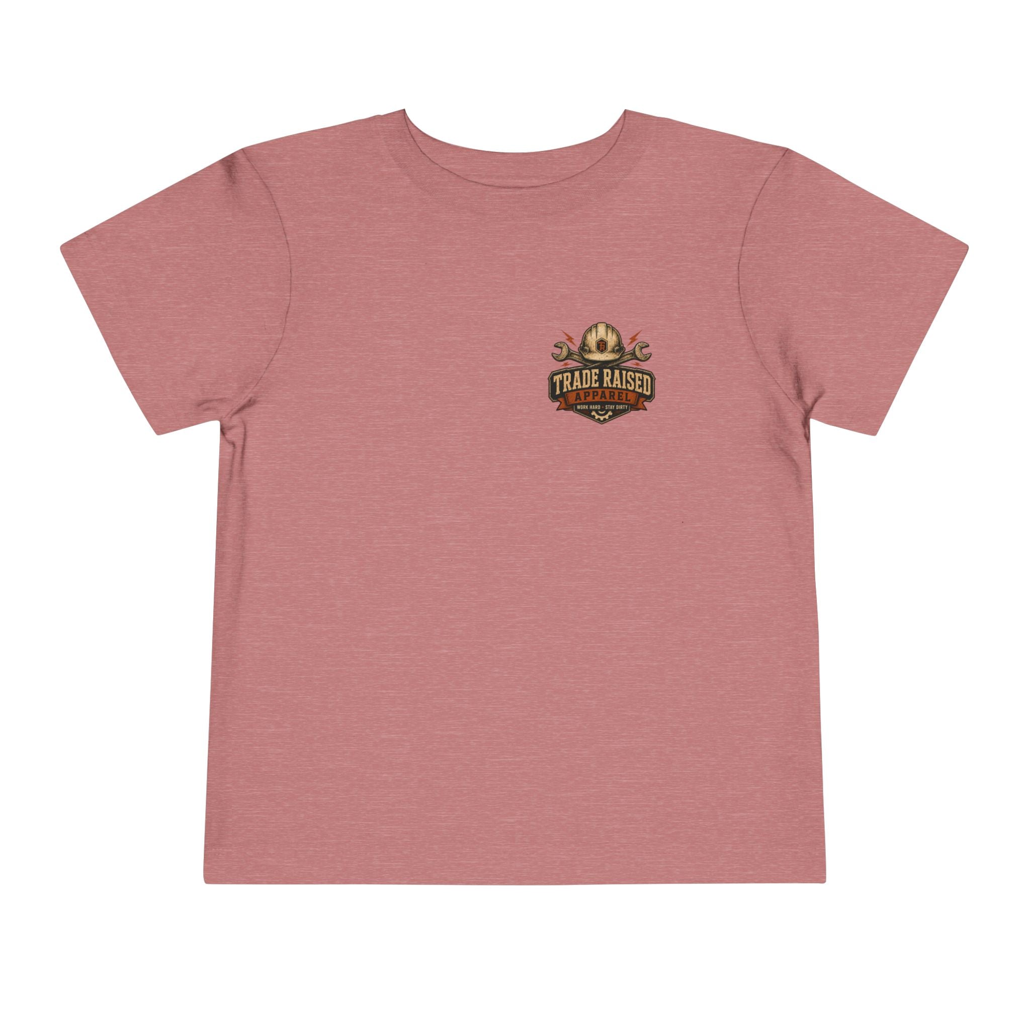 Toddler Tee — "Raised in the Trades" Blue Collar Kid Shirt
