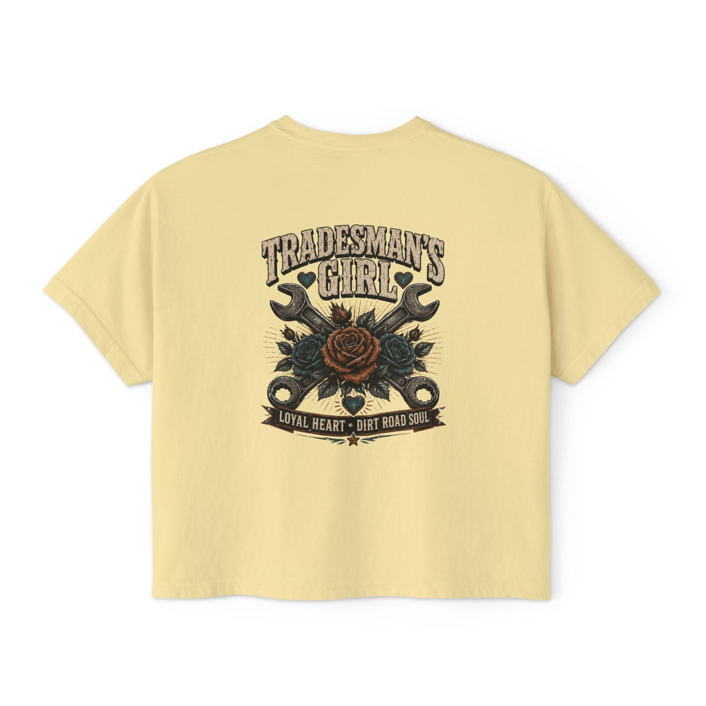 Tradesman's Girl Boxy Tee — Women's Workwear Graphic T‑Shirt