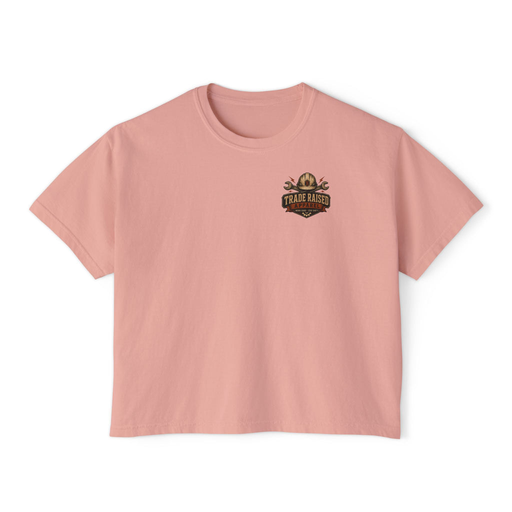 Tradesman's Girl Boxy Tee — Women's Workwear Graphic T‑Shirt
