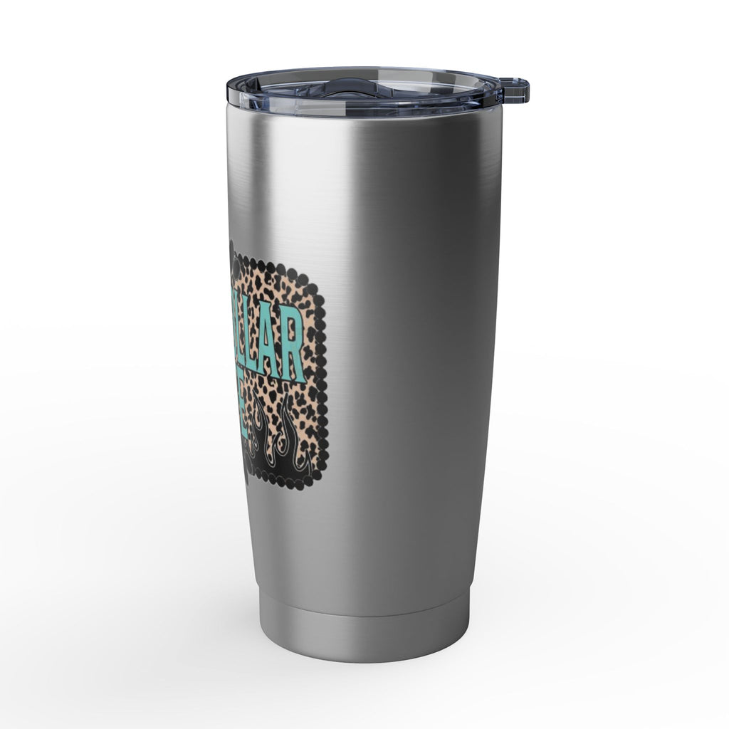 Blue Collar Wife Leopard Tumbler — 20oz Insulated Travel Cup