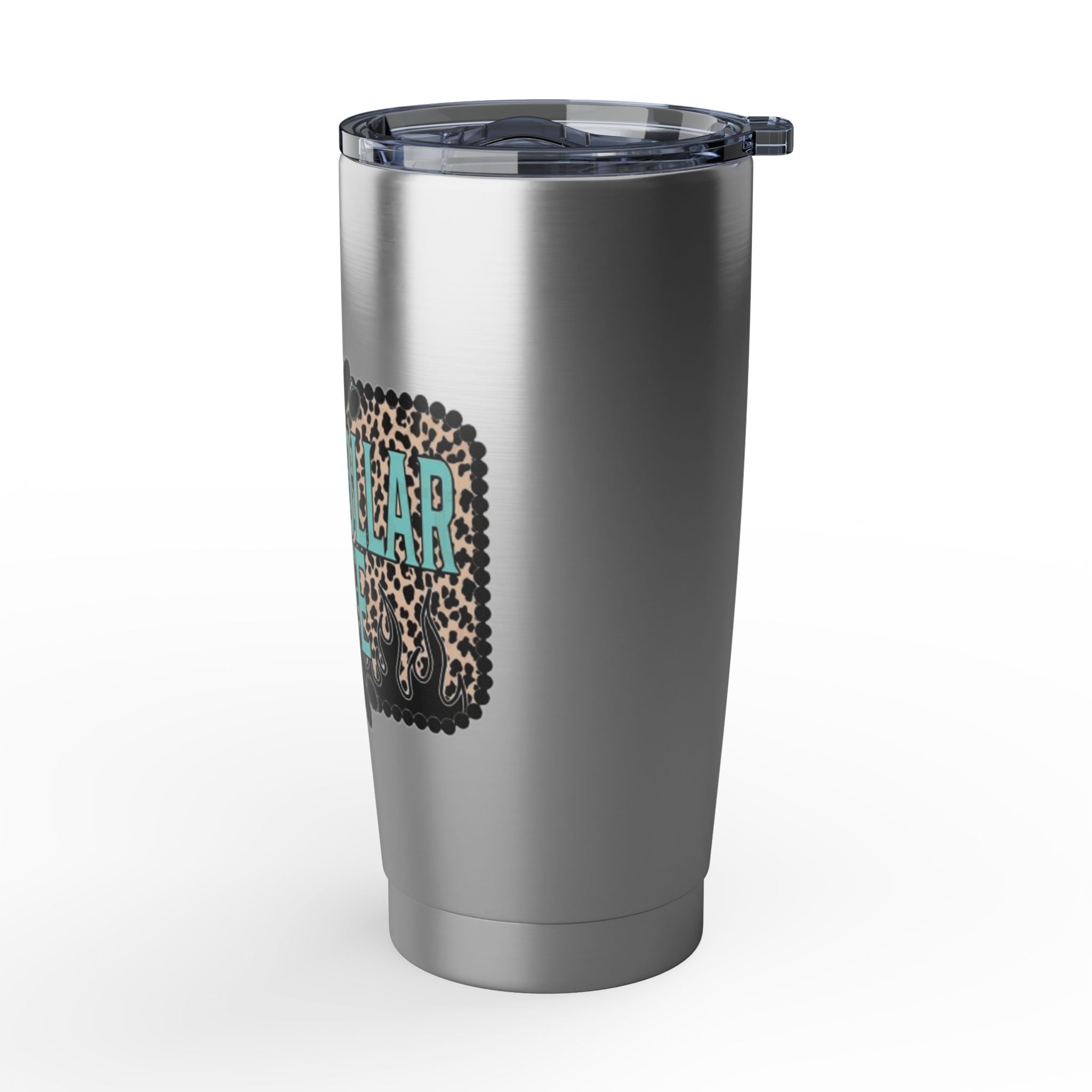 Blue Collar Wife Leopard Tumbler — 20oz Insulated Travel Cup
