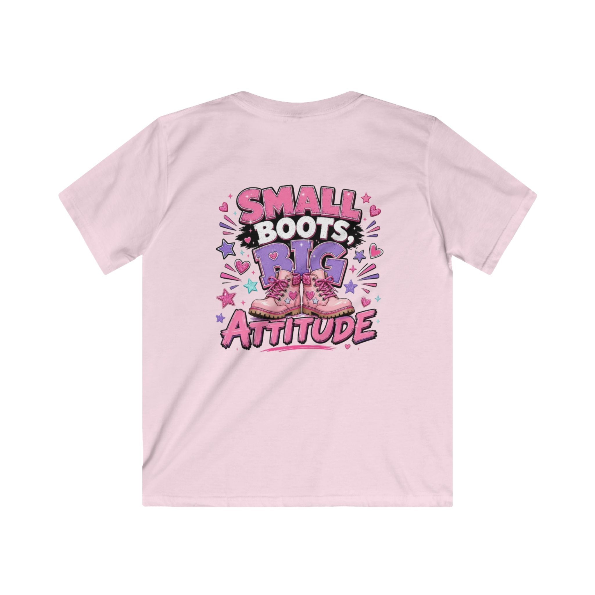 Kids T-Shirt — "Small Boots Big Attitude"