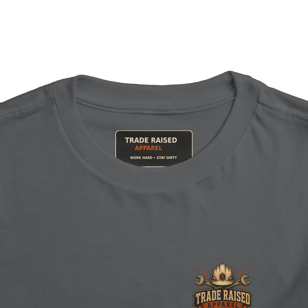 Toddler Tee — "Small Boots, Big Attitude" Pink Cowgirl Graphic