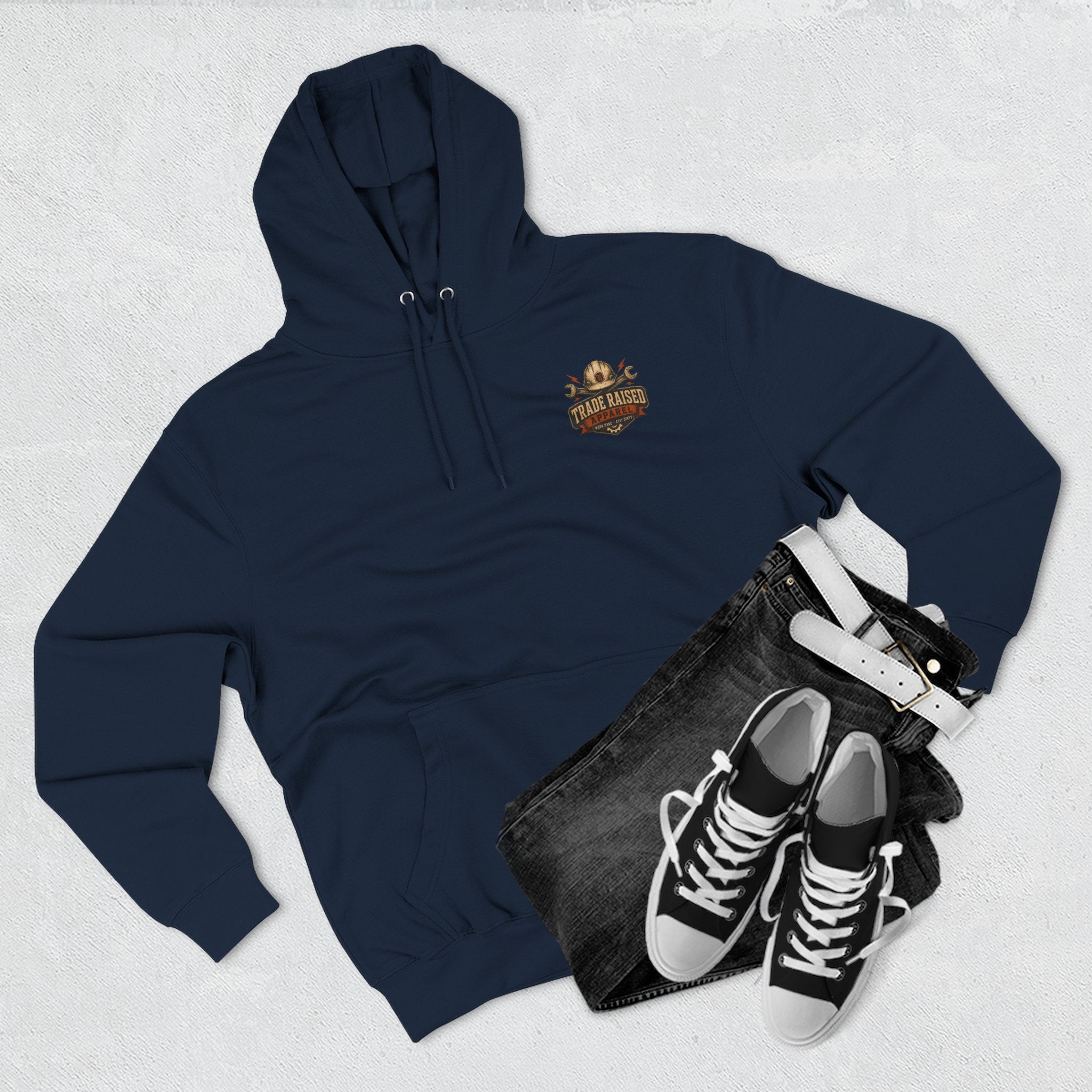 Blue Collar Degenerate Hoodie – 'Degenerate' Workwear Fleece Pullover