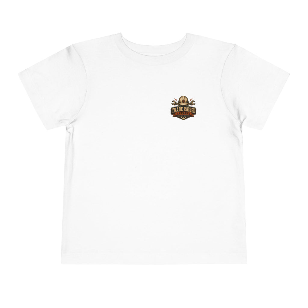 Toddler Tee — "Small Boots, Big Attitude" Pink Cowgirl Graphic