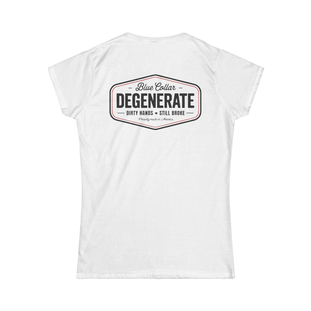 Women's Tee — 'Blue Collar Degenerate' Vintage Workwear Graphic